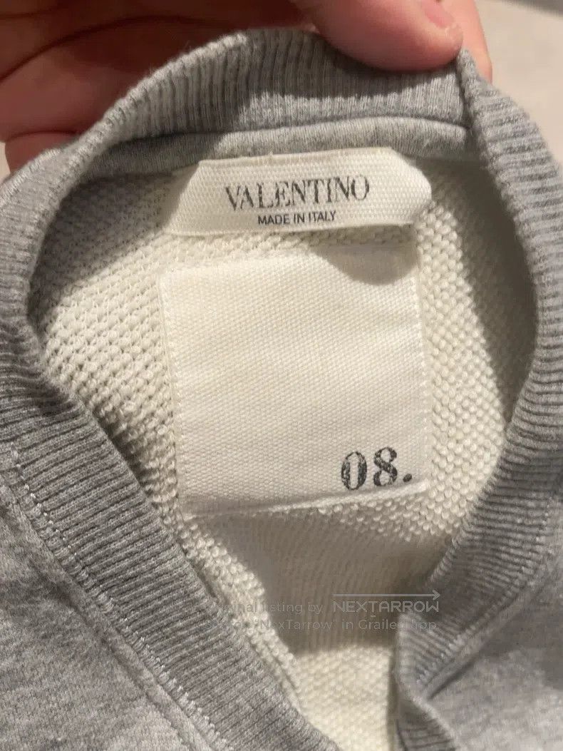 Valentino Valentino Gray sweatshirt Size S / US 4 / IT 40 - 4 Thumbnail