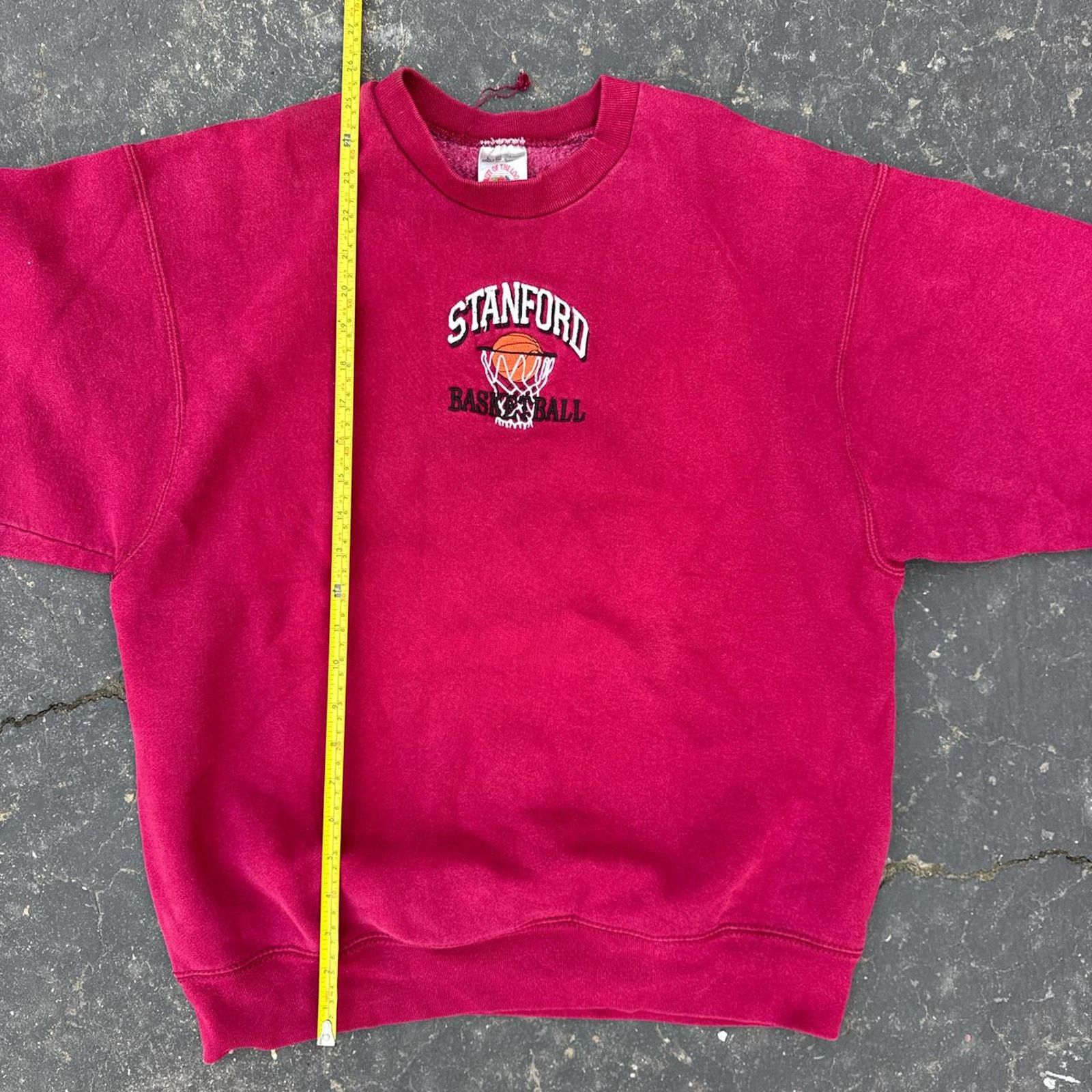 Fruit Of The Loom Vintage 90s Stanford Basketball Crewneck – Size Large Size US L / EU 52-54 / 3 - 6 Thumbnail