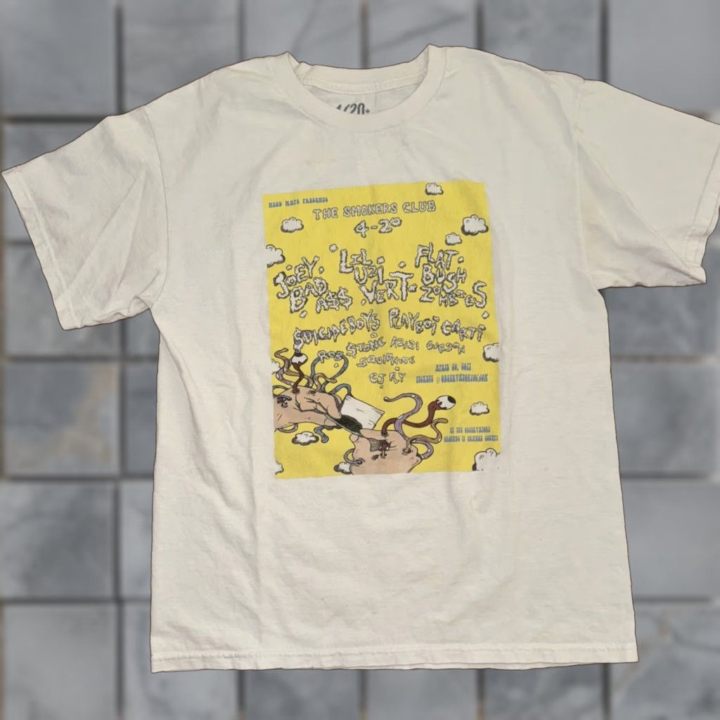 Vintage The Smokers Club Band T-Shirt Lil Uzi Vert White Large Mens Shirt Band 20x27 Size US L / EU 52-54 / 3 - 1 Thumbnail
