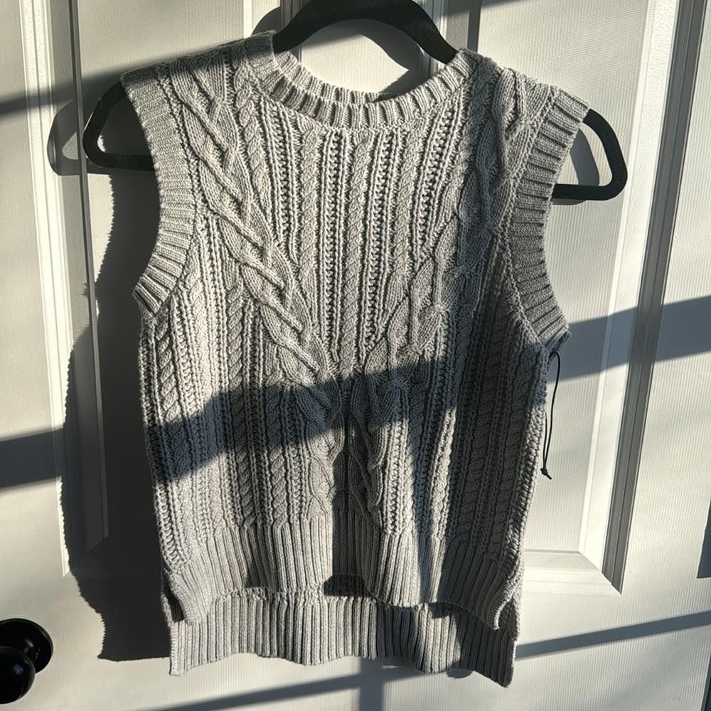 Designer Rachel Zoe grey sweater vest Size XS / US 0-2 / IT 36-38 - 2 Thumbnail