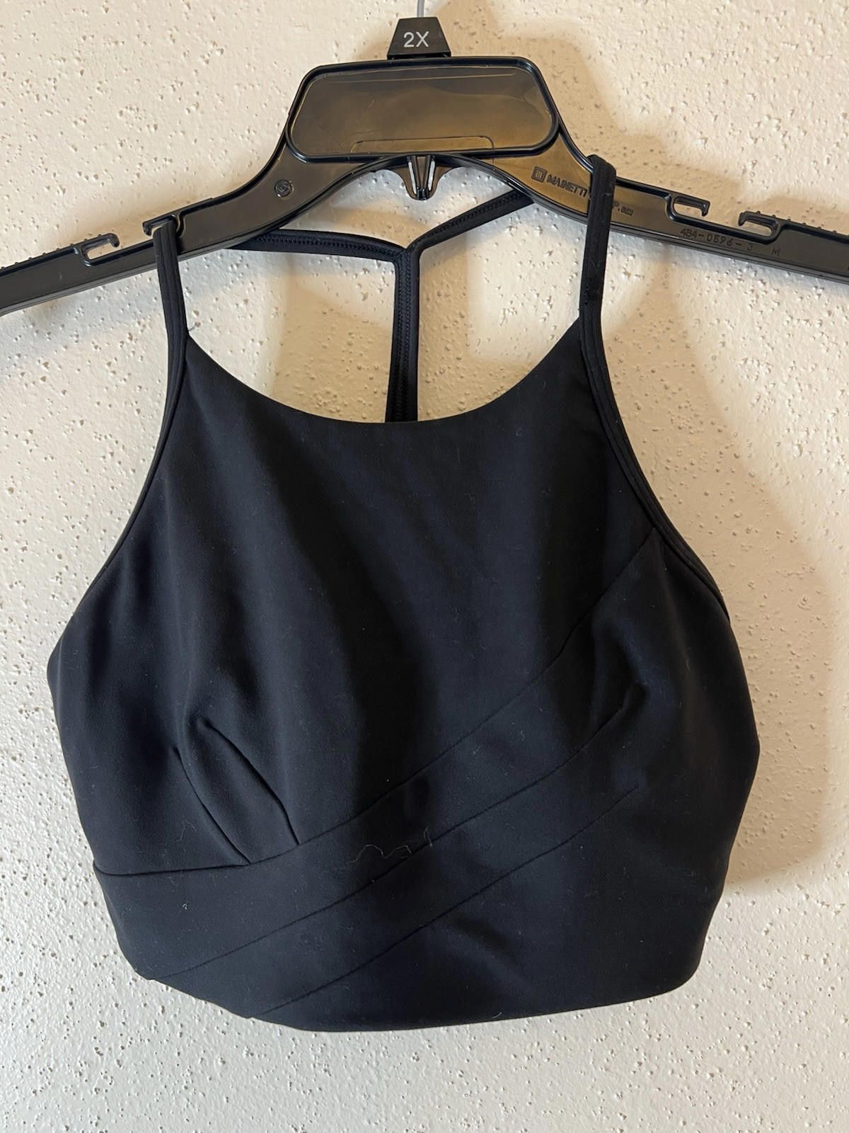 Designer Lululemon Flow Y Wrap-Front High-Neck Bra Sz10 Size ONE SIZE - 3 Thumbnail