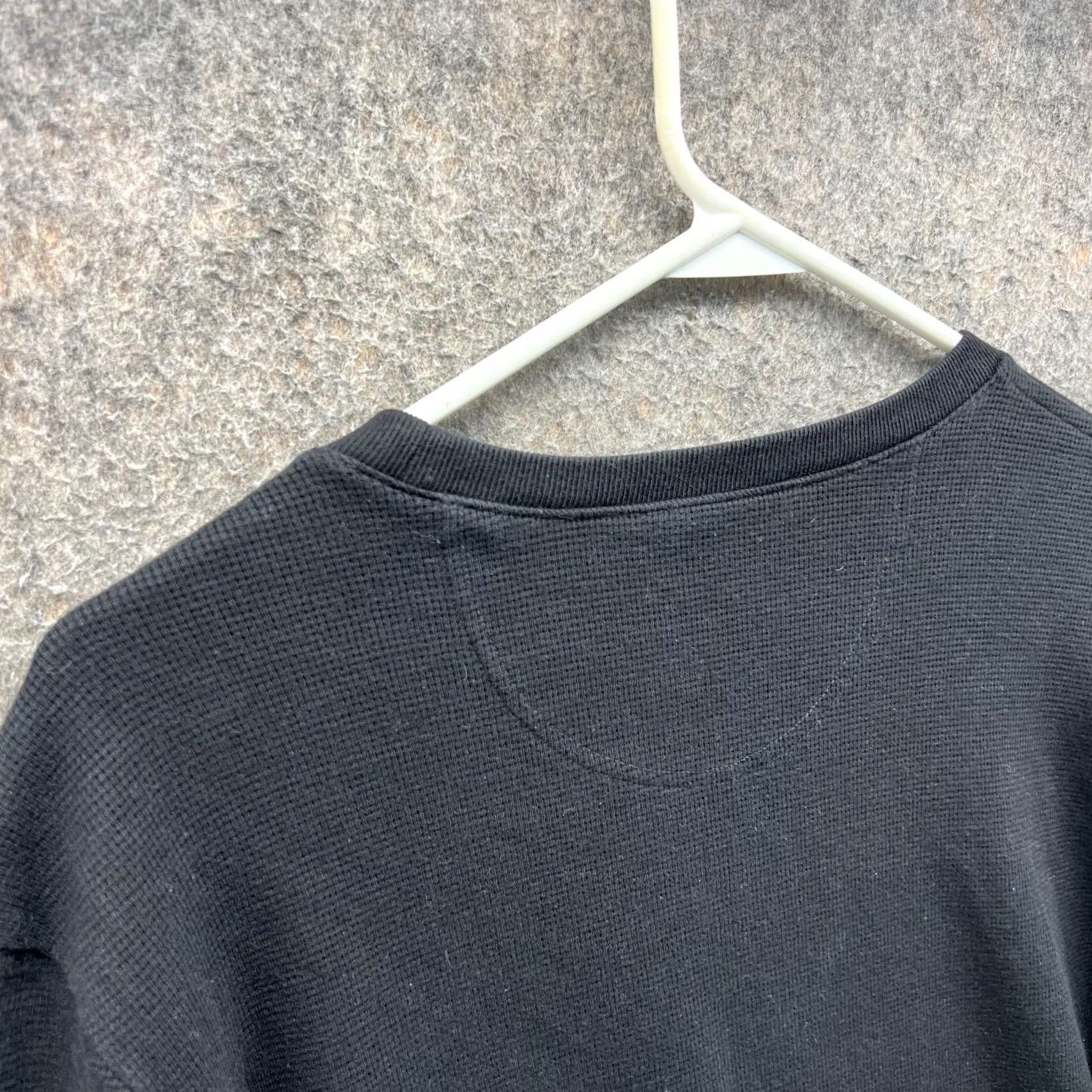 Lacoste Lacoste Shirt Mens XL Black Waffle Knit Long Sleeve Embroidery Pullover Luxury 6 Size US XL / EU 56 / 4 - 6 Thumbnail