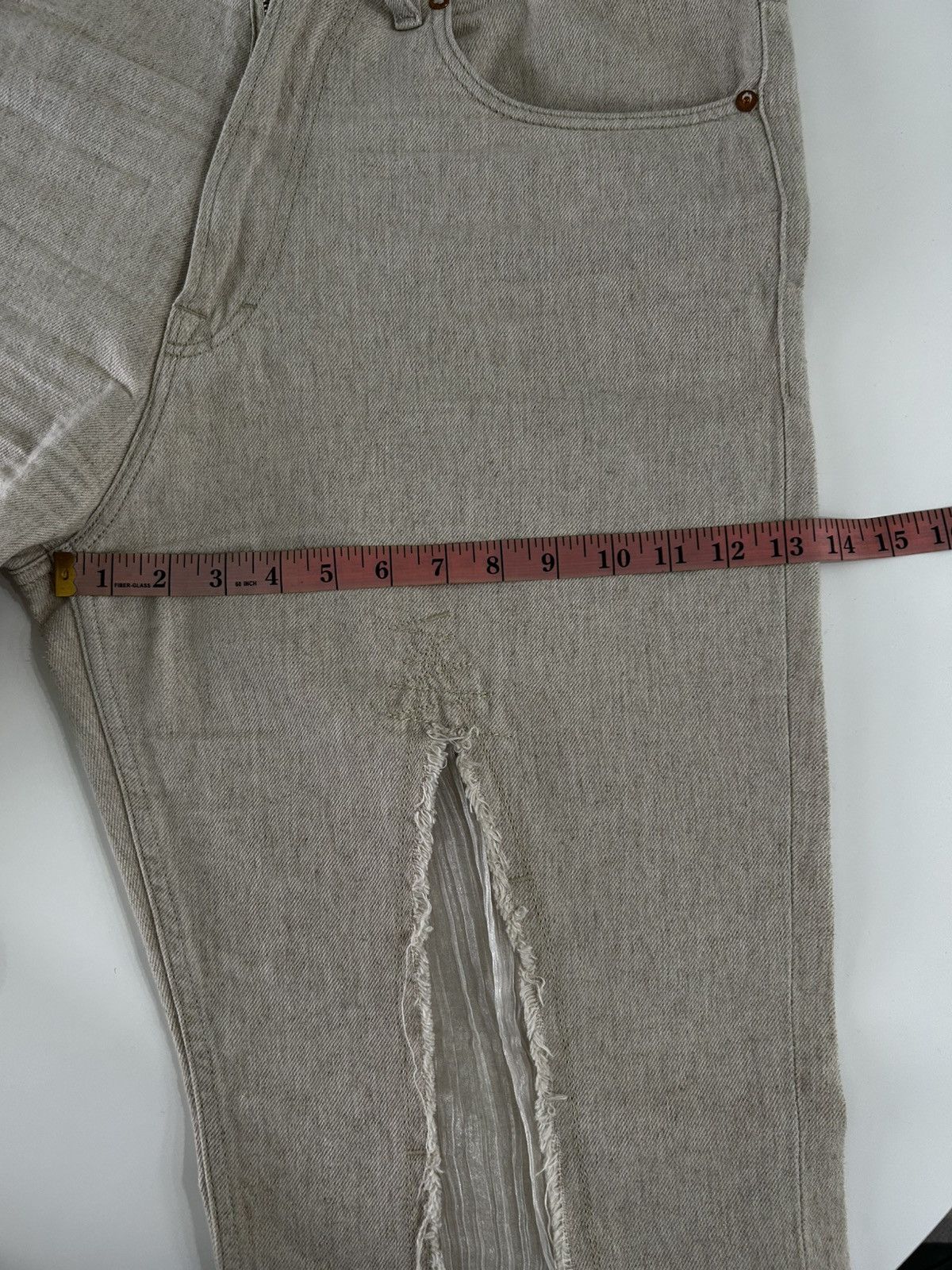 Our Legacy Our Legacy Slash Denim in Ecru/Lace Size US 34 / EU 50 - 10 Thumbnail