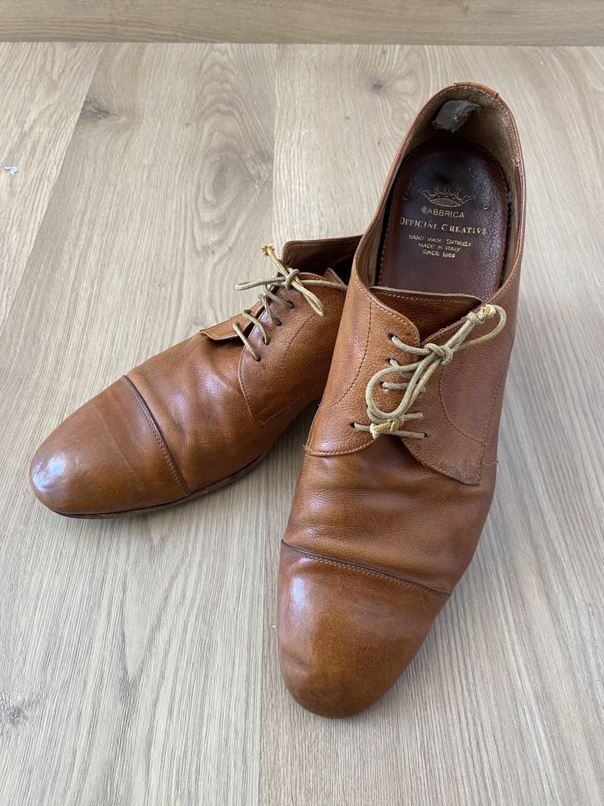Officine Creative Officine Creative Tan Derbies Size US 11 / EU 44 - 1 Thumbnail