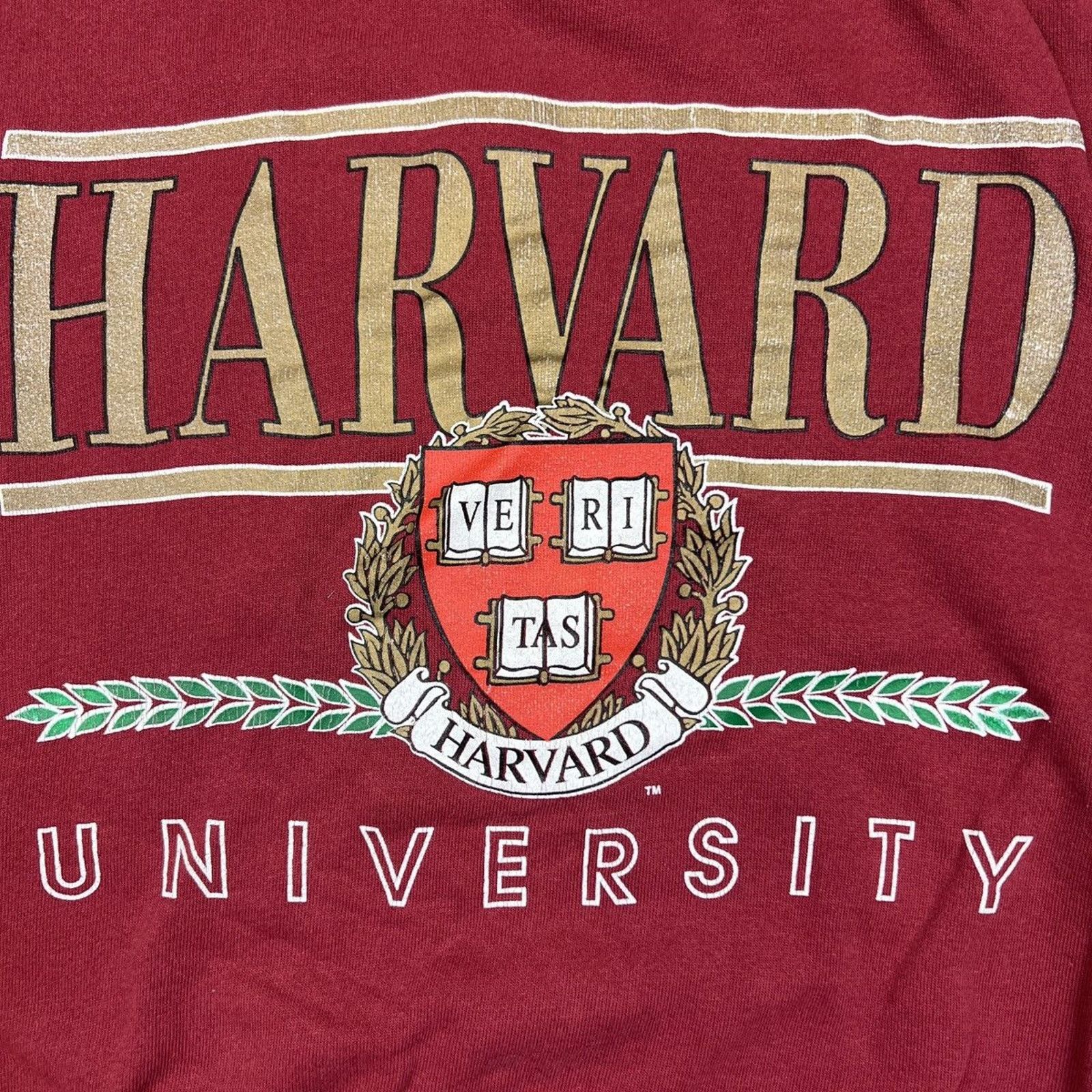 Hanes × Vintage Vintage 80s Harvard University Sweatshirt Hanes Collegiate Size US S / EU 44-46 / 1 - 2 Thumbnail