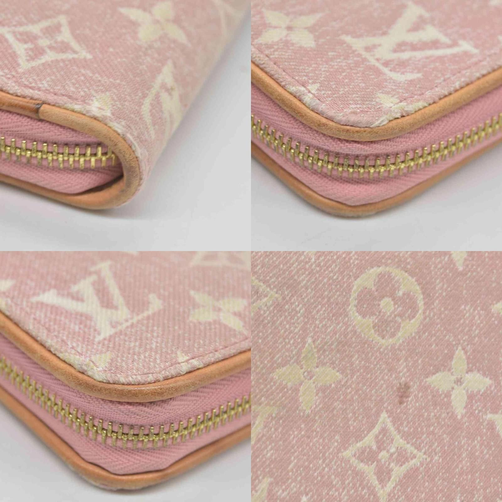 Louis Vuitton $1060 Louis Vuitton Denim Monogram Jacquard Zippy Wallet Size ONE SIZE - 4 Thumbnail