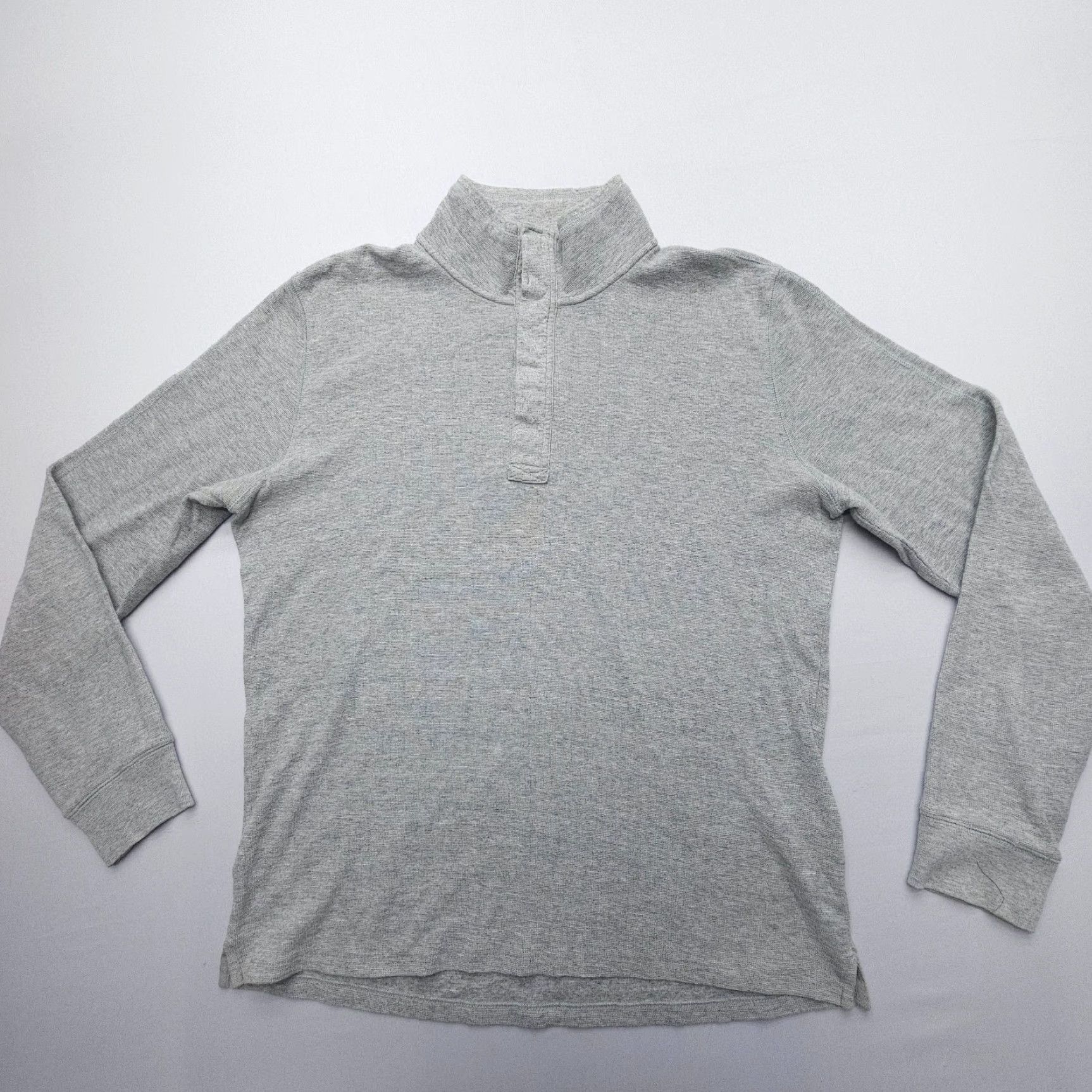 Vintage Jack Spade Sweater Mens Large Gray Waffle Knit 100% Cotton Mock Neck Pullover Long Sleeve Casual Style Pullover Knit Wool Not Applicable Size US L / EU 52-54 / 3 - 2 Thumbnail