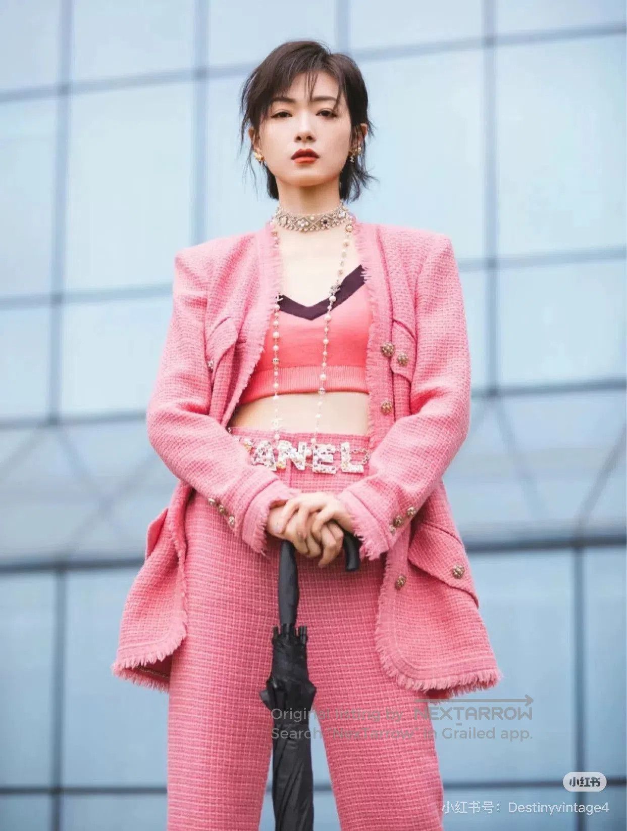 Chanel chanel pink woven long pants size 34. Size US 34 / EU 50 - 9 Thumbnail