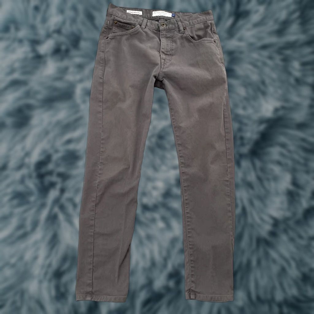Vintage Peter Manning Pants Adult 28 Gray 5 Pocket Stretch Twills NYC Mens Size US 28 / EU 44 - 1 Thumbnail