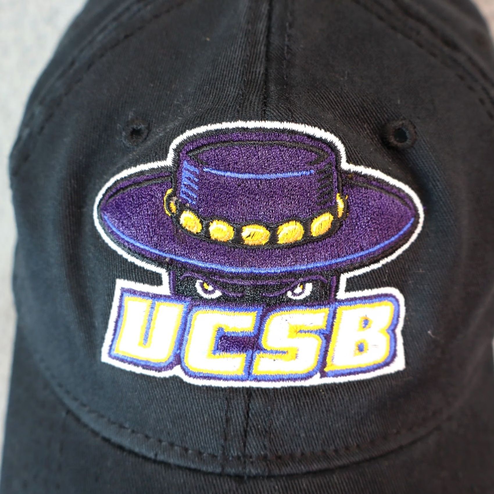 Our Legacy Legacy UCSB Gauchos Hat Embroidered Patch Black Dad Hat Casual Mens Size ONE SIZE - 2 Thumbnail