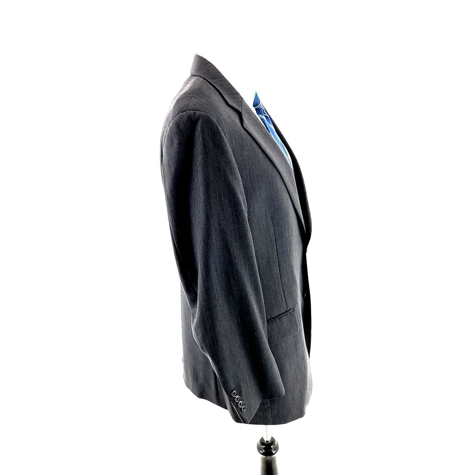 Jos. A. Bank Jos A Bank Signature Wool 2 Button Blazer 40R Gray Herringbo Size 40R - 6 Thumbnail
