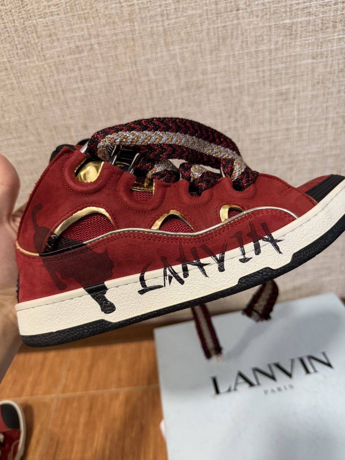 Lanvin LANVIN CURB “RED GOLD” GRAFFITI Size US 9 / EU 42 - 9 Thumbnail