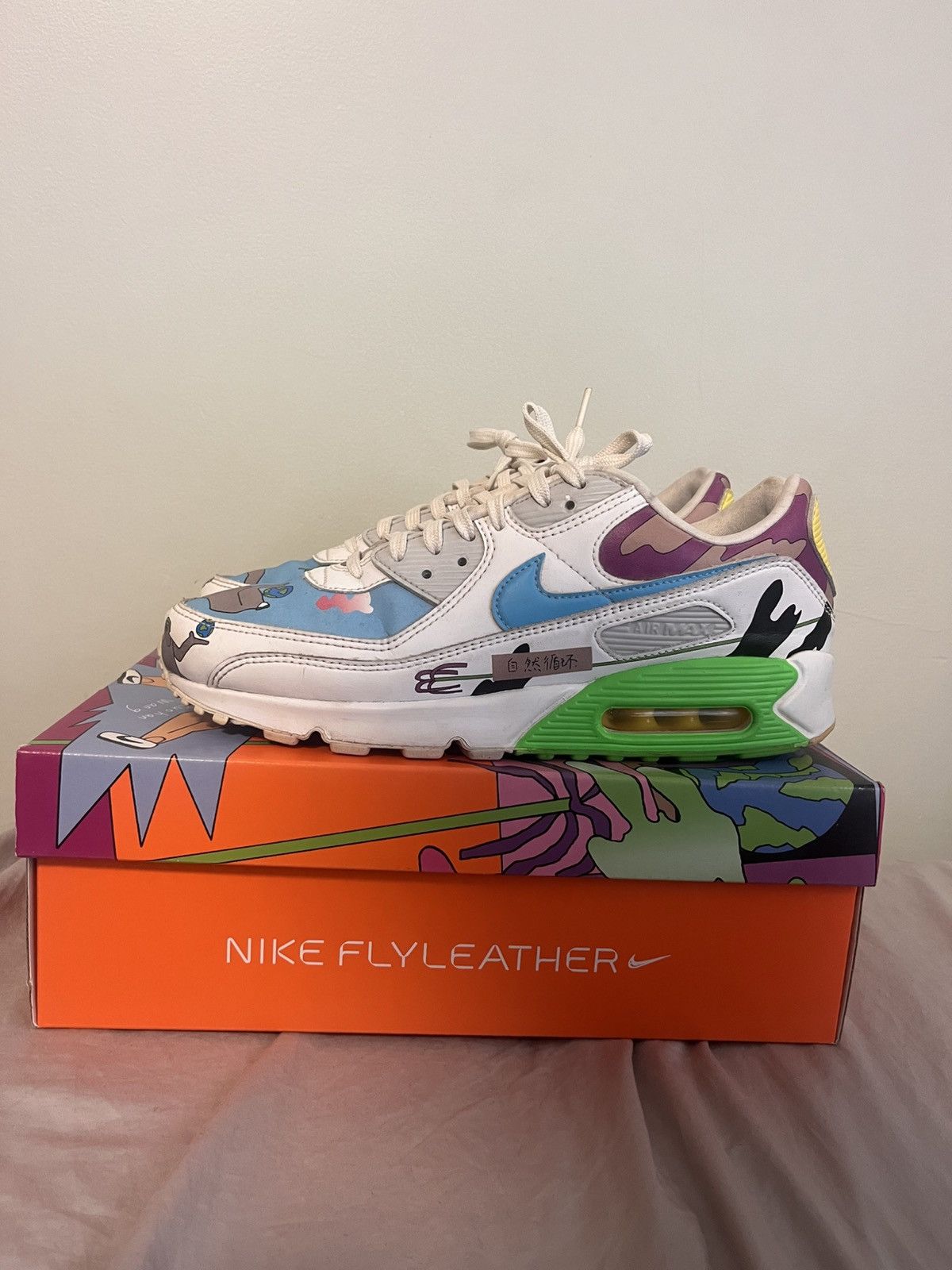 Nike Nike Air Max 90 x Ruohan Wang Size US 11 / EU 44 - 2 Thumbnail