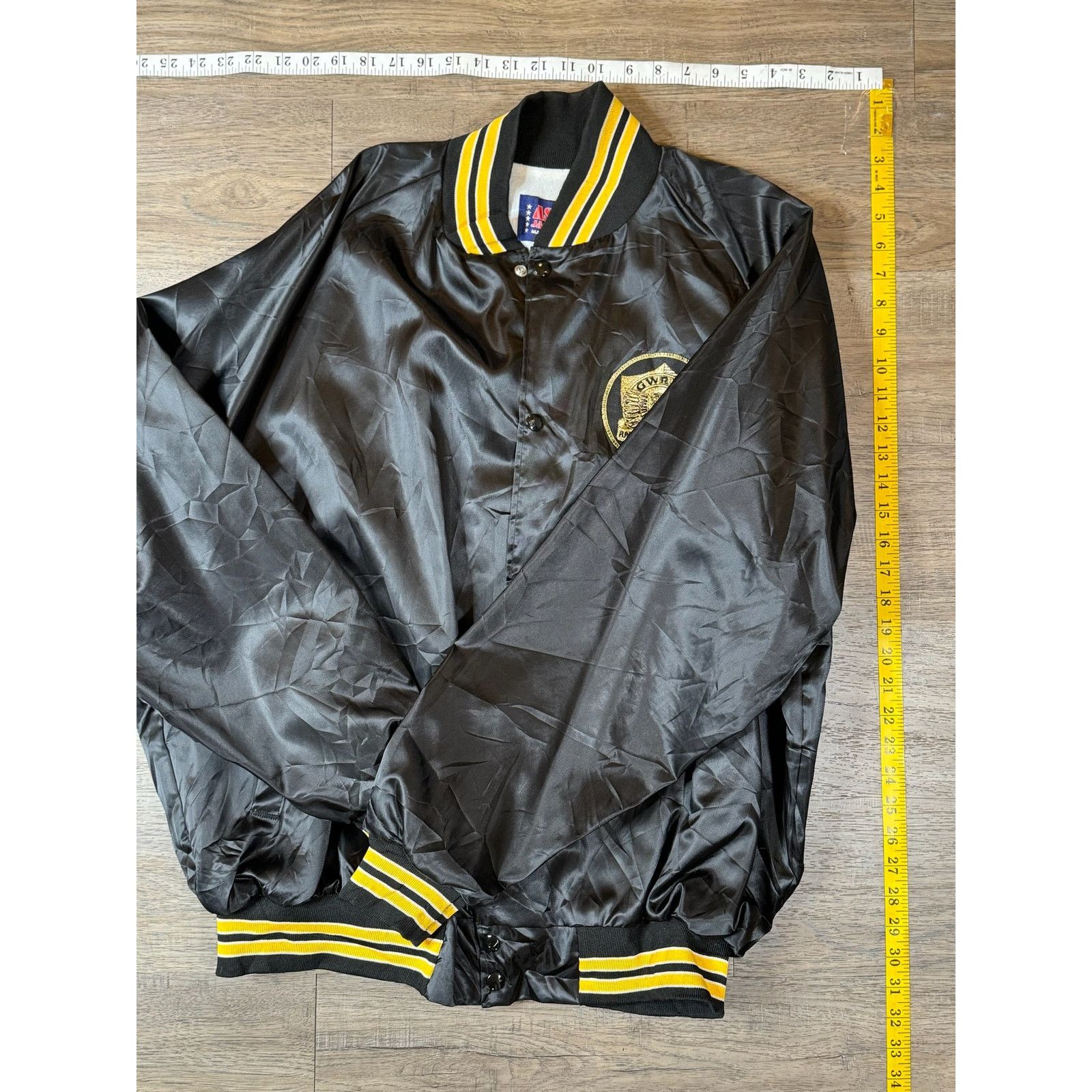 Vintage Vintage ASW Satin Jacket GWRRA Gold Wing Biker Varsity Size US XL / EU 56 / 4 - 7 Thumbnail