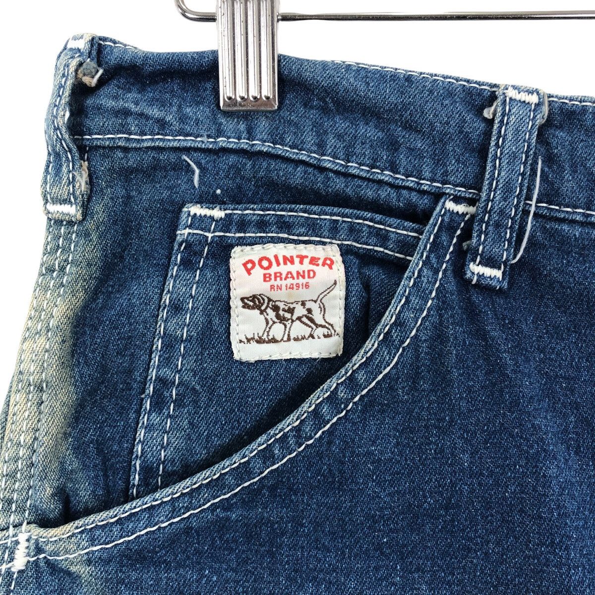 Pointer Vintage 90s POINTER Made In USA Carpenter Baggy Denim Jeans Size US 32 / EU 48 - 4 Thumbnail