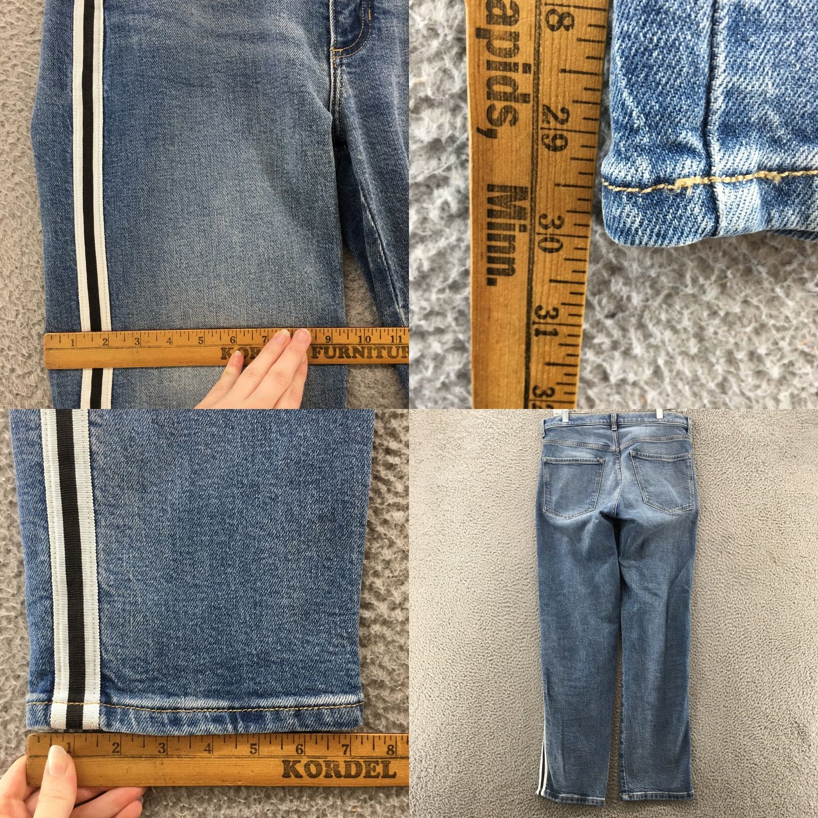 Banana Republic Banana Republic Jeans Womens 28L Blue Denim Straight Mid Rise Zip Jeans 32x30 Classic Modern Mens Womens Boys Girls Size 28" / US 6 / IT 42 - 8 Thumbnail