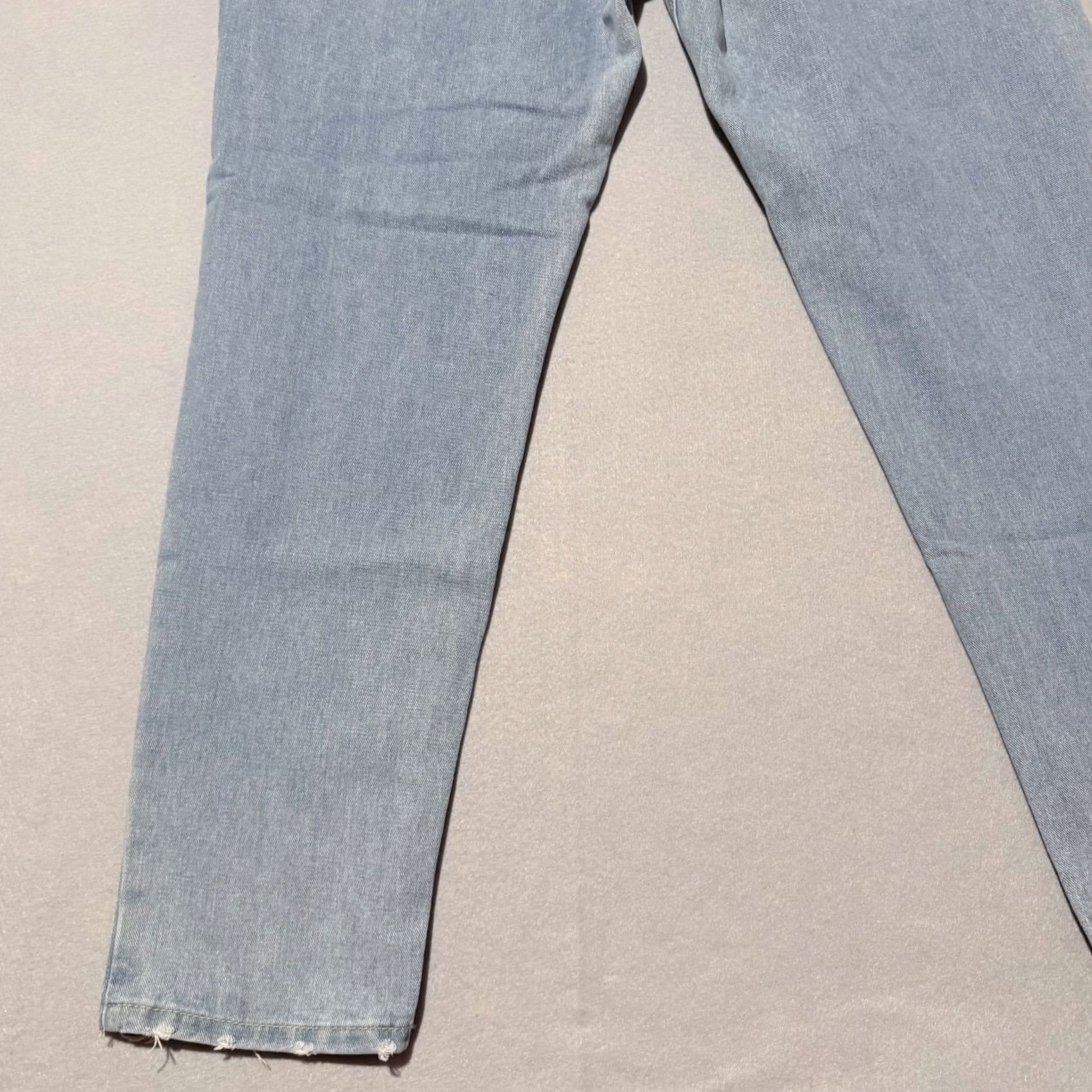 Boohoo Boohoo Blue Skinny Jeans Women's Medium Wash Denim Distressed Slim Fit - 14 Jeans Women Blue Distressed Slim Fit Size 32" / US 10 / IT 46 - 7 Thumbnail