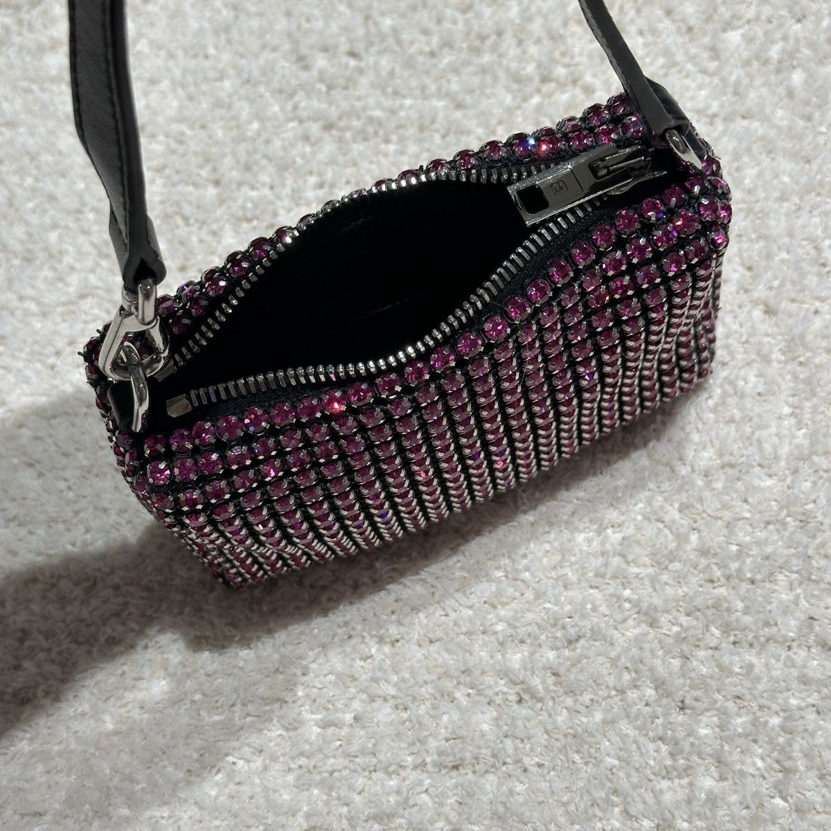 Alexander Wang Alexander Wang Medium Pouch Rhinestone Mesh Bag Size ONE SIZE - 5 Thumbnail