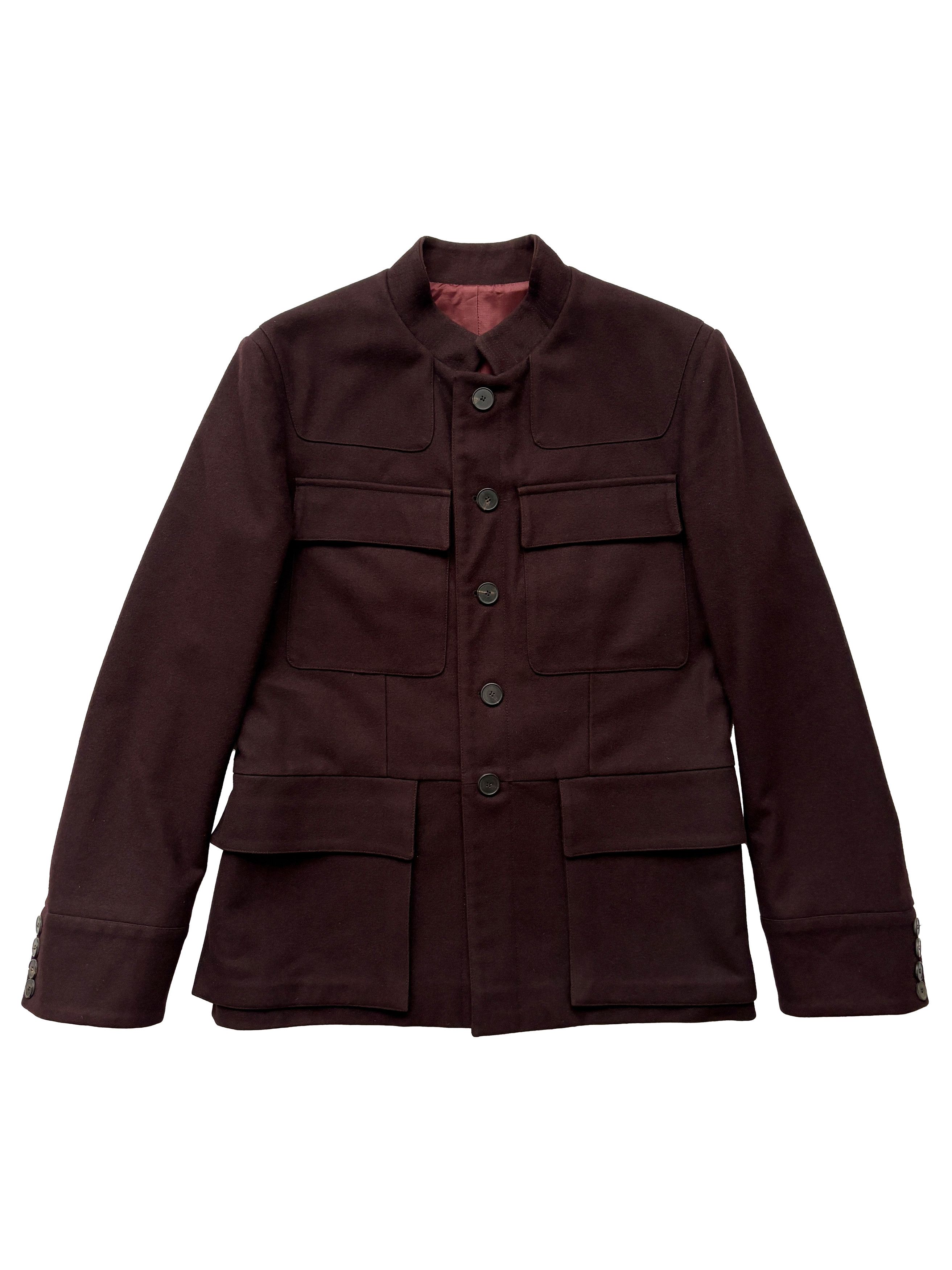 Yves Saint Laurent ⚡️QUICK SALE⚡️YSL Rive Gauche Hedi Slimane Burgundy Coat Size US S / EU 44-46 / 1 - 1 Thumbnail