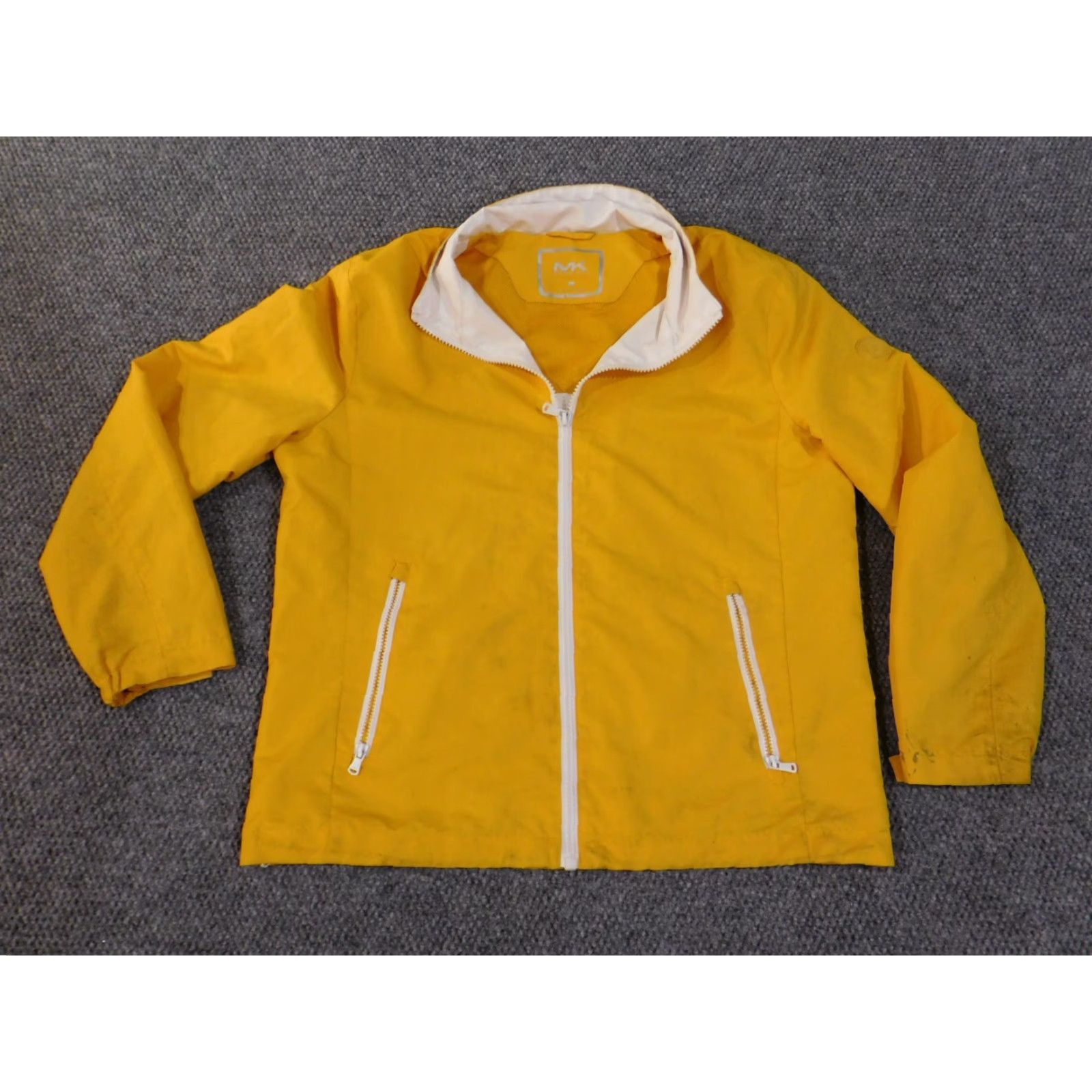 Michael Kors VINTAGE Michael Kors Jacket Men Large Windbreaker Yellow Zip Lined Polyester Size US L / EU 52-54 / 3 - 3 Thumbnail