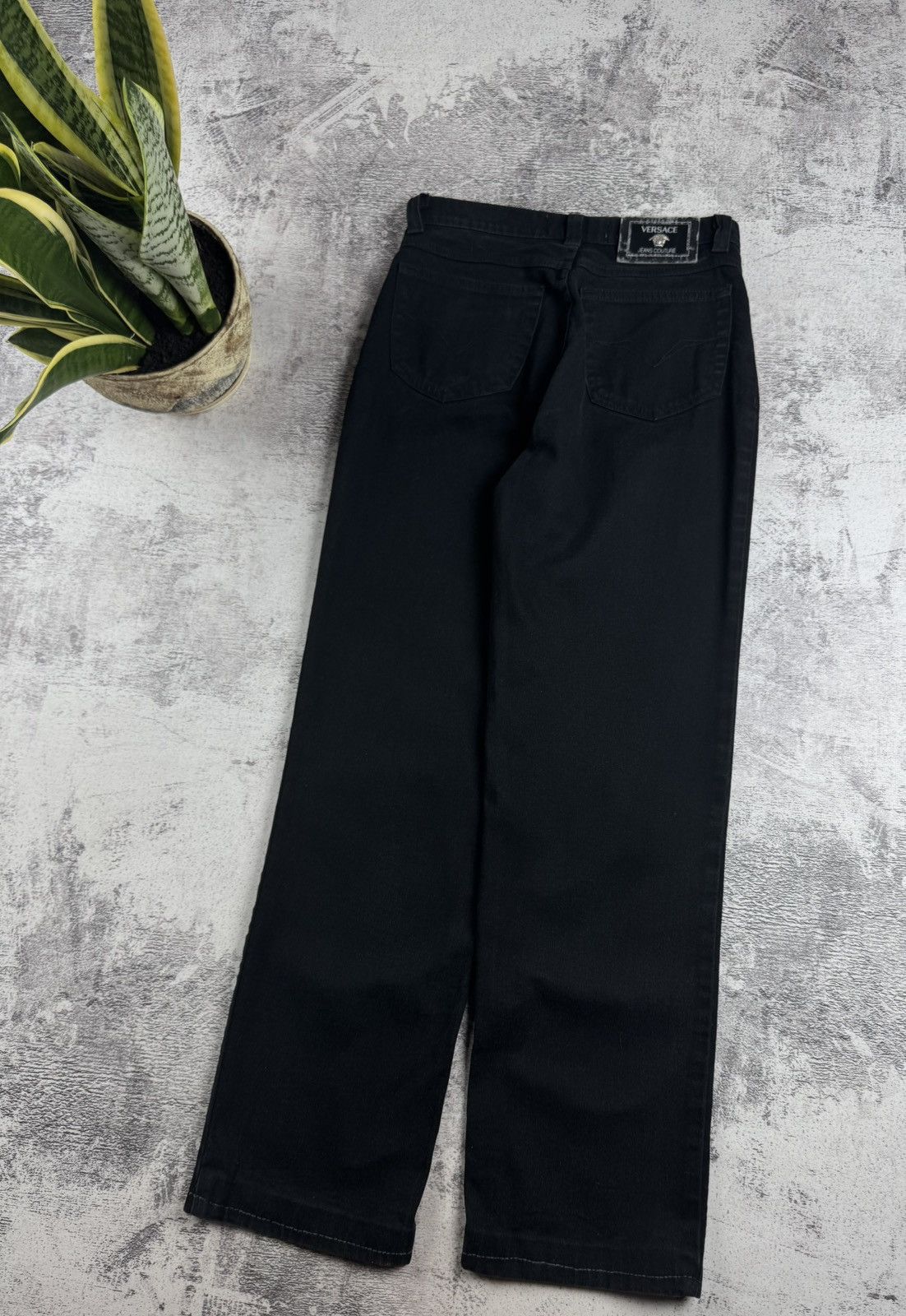 Versace Jeans Couture Versace Couture W27 Size 41 Women’s Straight Black Vintage Denim Jeans Trousers Size 27" / US 4 / IT 40 - 4 Thumbnail