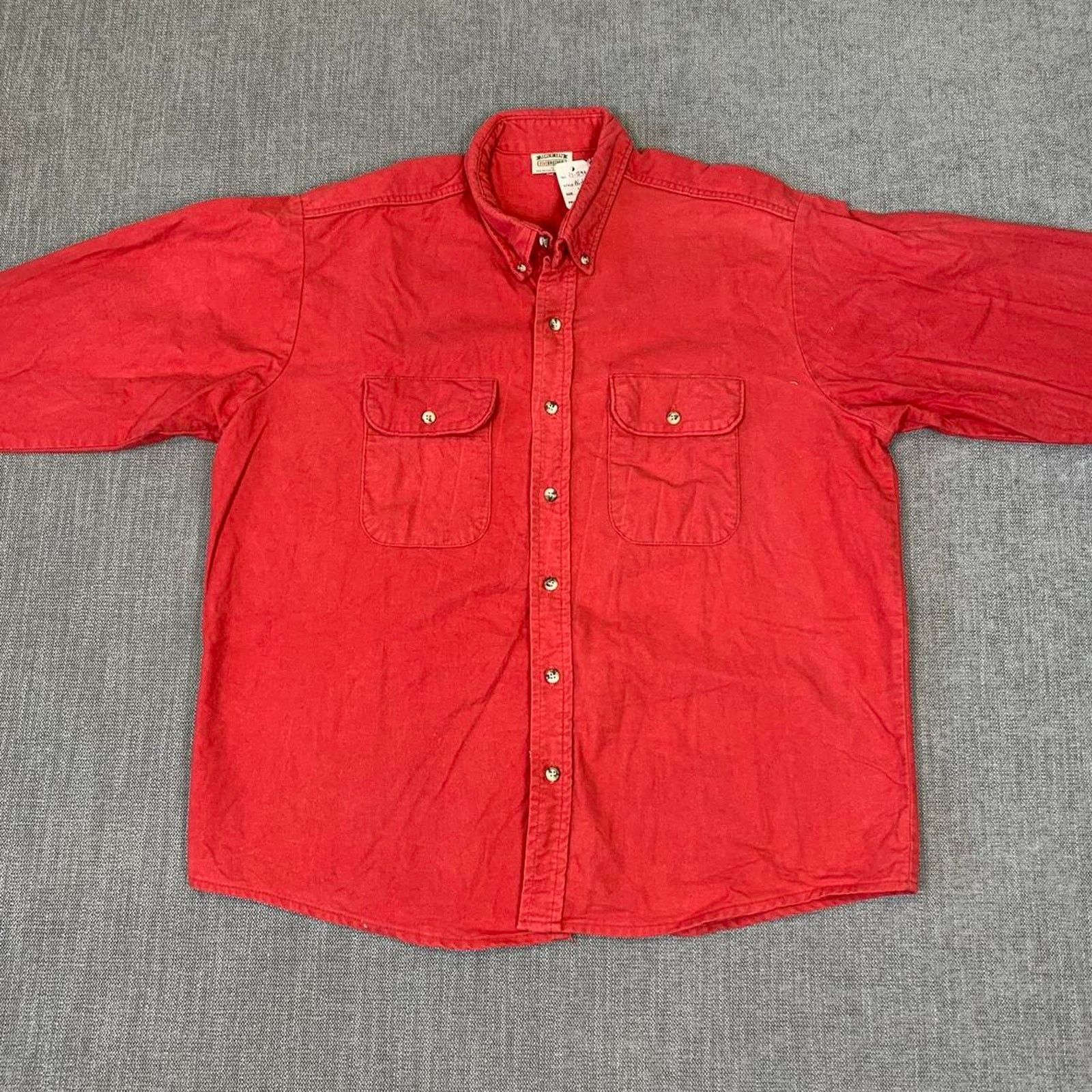 Other Vintage Five Brother button up red flannel shirt Size US XL / EU 56 / 4 - 2 Thumbnail