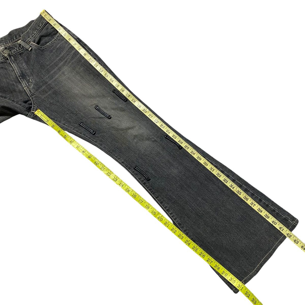 Edwin Vintage Edwin 800sx Black Denim Super Flare Jeans Size US 32 / EU 48 - 17 Thumbnail