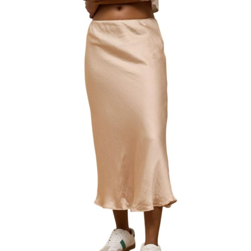 American Eagle Outfitters New American Eagle Womens Small AE Sandbar Midi Slip Skirt Size 28" / US 6 / IT 42 - 1 Thumbnail