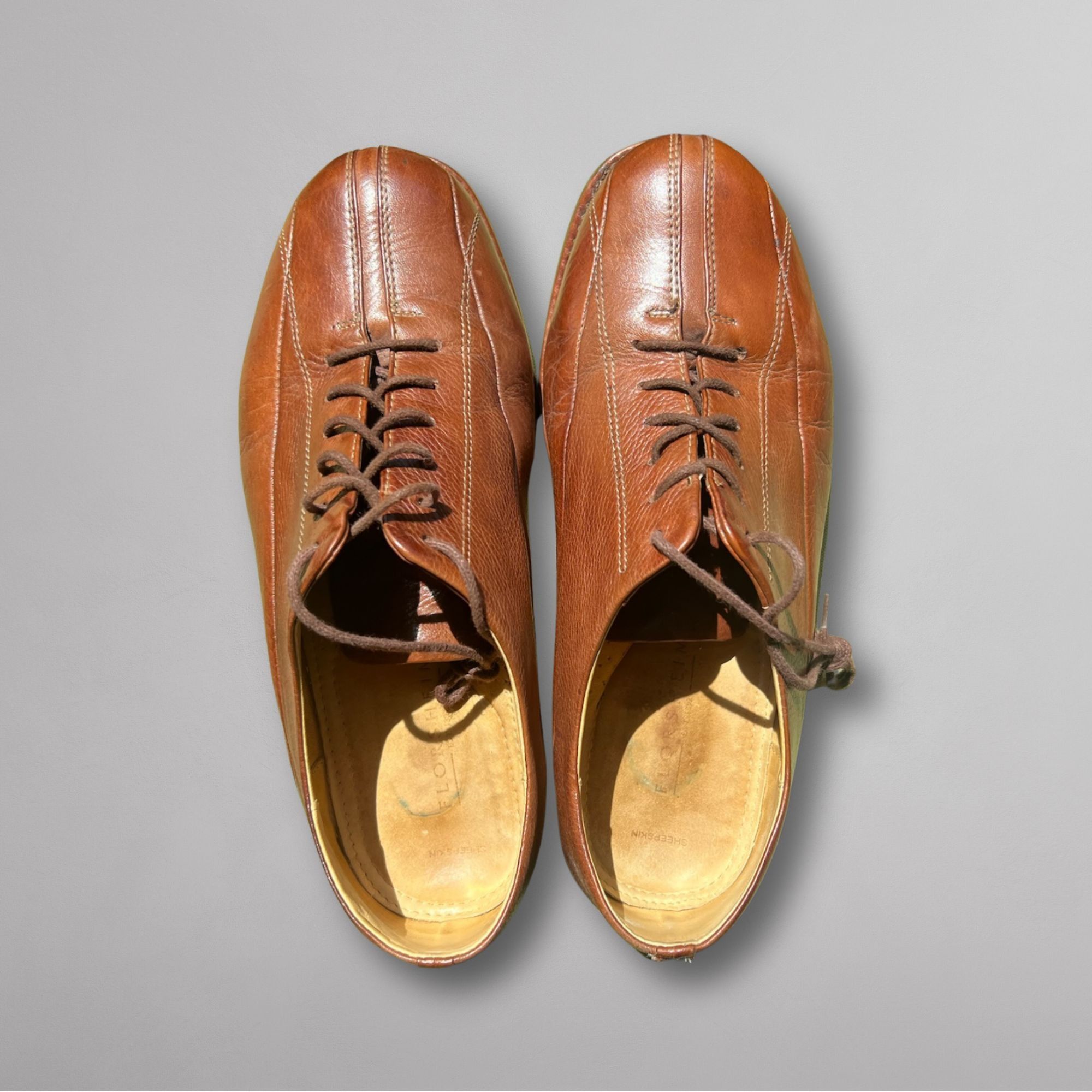 Florsheim Florsheim Woen’s Oxford Dress Shoes – Brown Leather Lace-Up Size US 10.5 / EU 43-44 - 2 Thumbnail