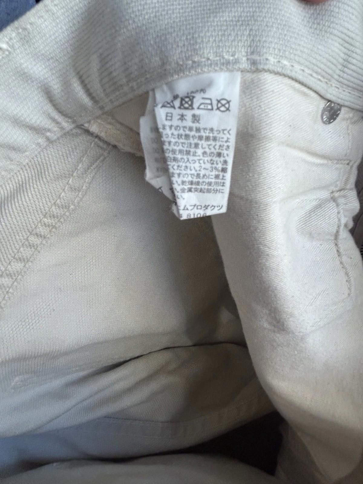 Orslow orSlow Lot 107W Slim Fit White Jeans Japan Men size M Denim Size US 32 / EU 48 - 3 Thumbnail