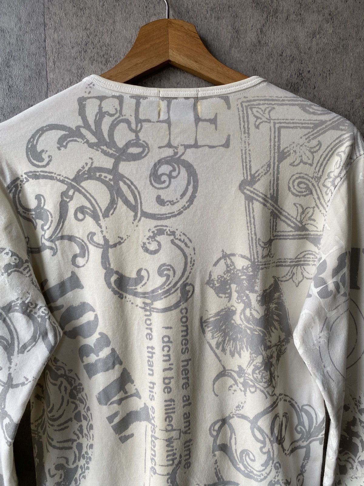 Japanese Brand × Seditionaries Nicole Club For Men Skulls Poem Fullprint Design Long Sleeve Size US S / EU 44-46 / 1 - 9 Thumbnail