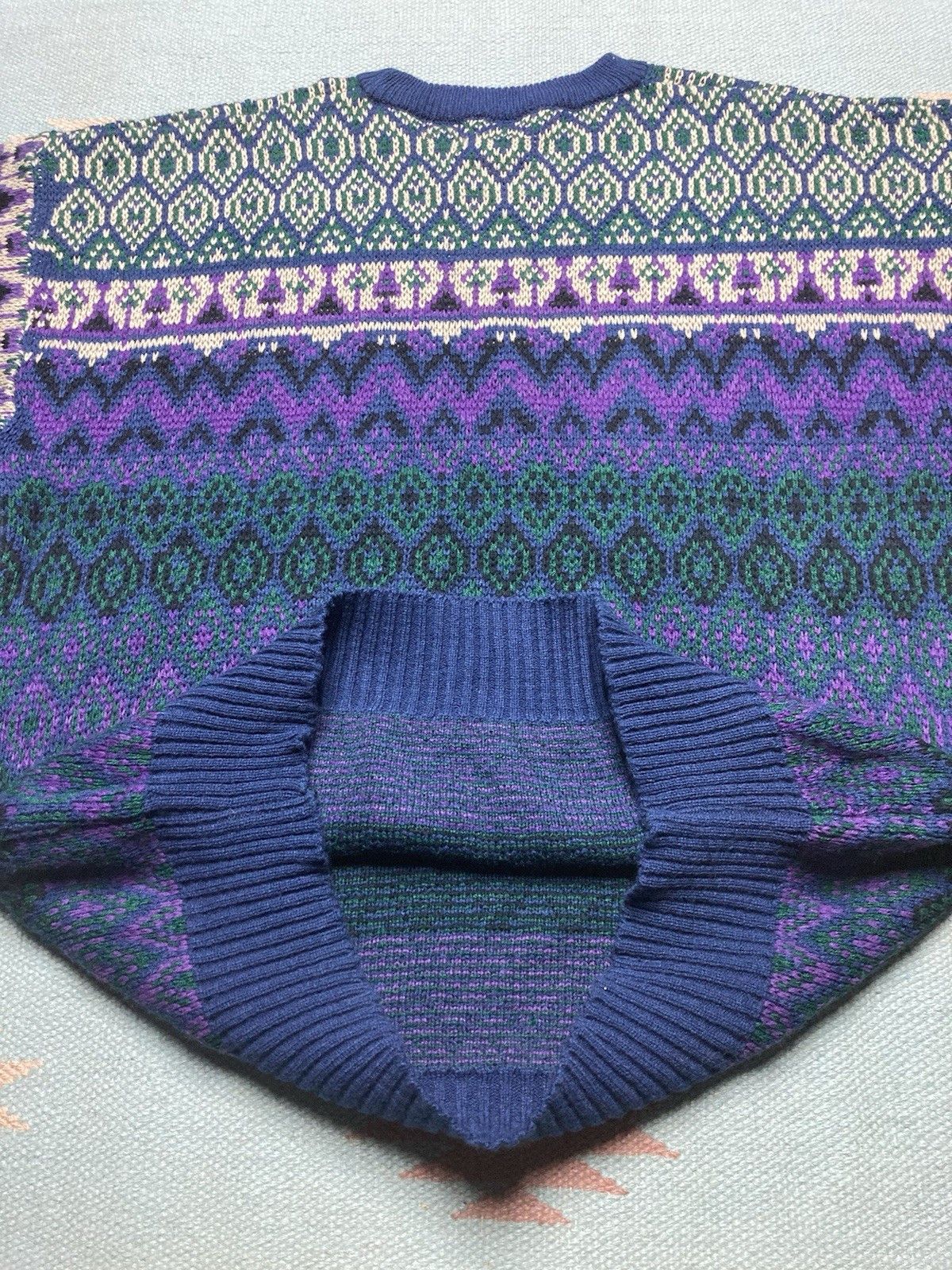 Vintage Acrylic knit sweater falls creek Icelandic Nordic adul large Size US L / EU 52-54 / 3 - 5 Thumbnail