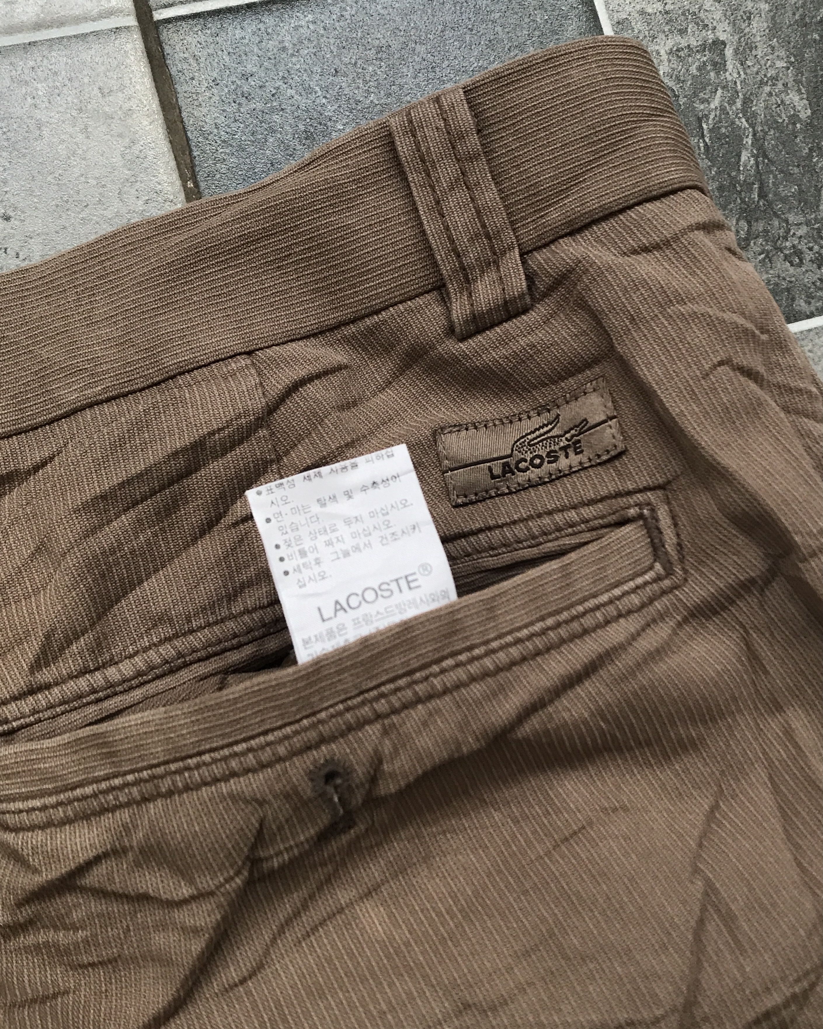 Lacoste Vintage Lacoste Chinos Longpants Semi Corduroy Size US 34 / EU 50 - 7 Thumbnail