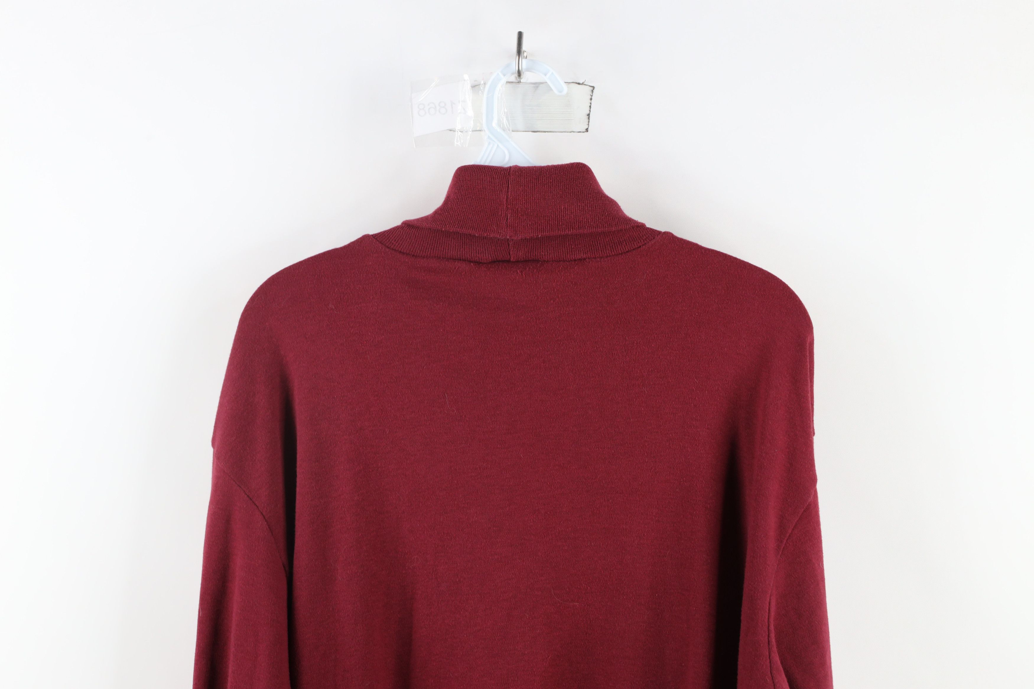 Vintage × Wrangler Vintage 70s Wrangler Long Sleeve Turtleneck T-Shirt Red USA Size US XL / EU 56 / 4 - 8 Thumbnail