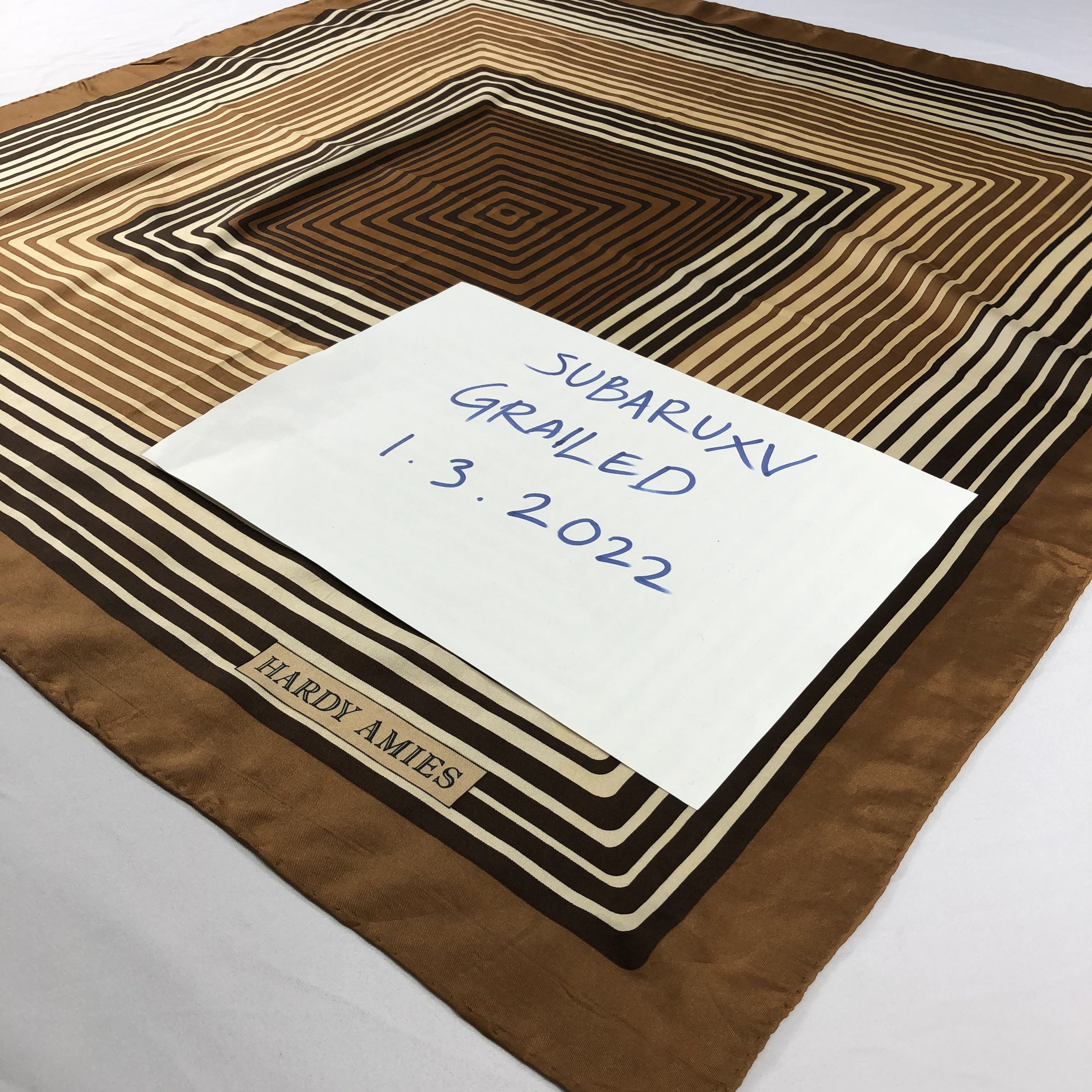 Hardy Amies Vintage Hardy Amies Silk Scarf Size ONE SIZE - 4 Thumbnail