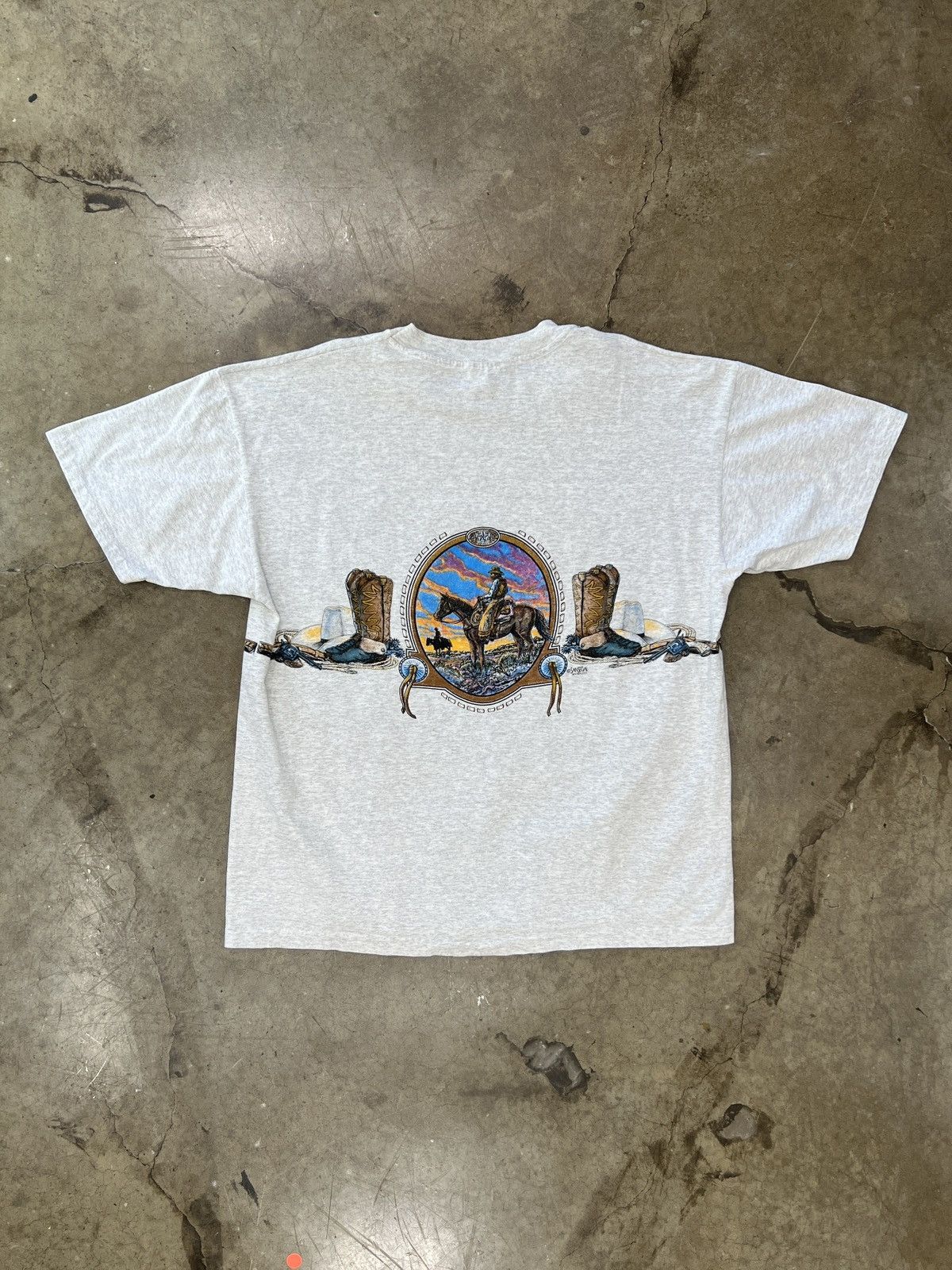 Vintage Vintage Durango Western Horses Cowboy Boots Tee XXL Size US XXL / EU 58 / 5 - 5 Thumbnail