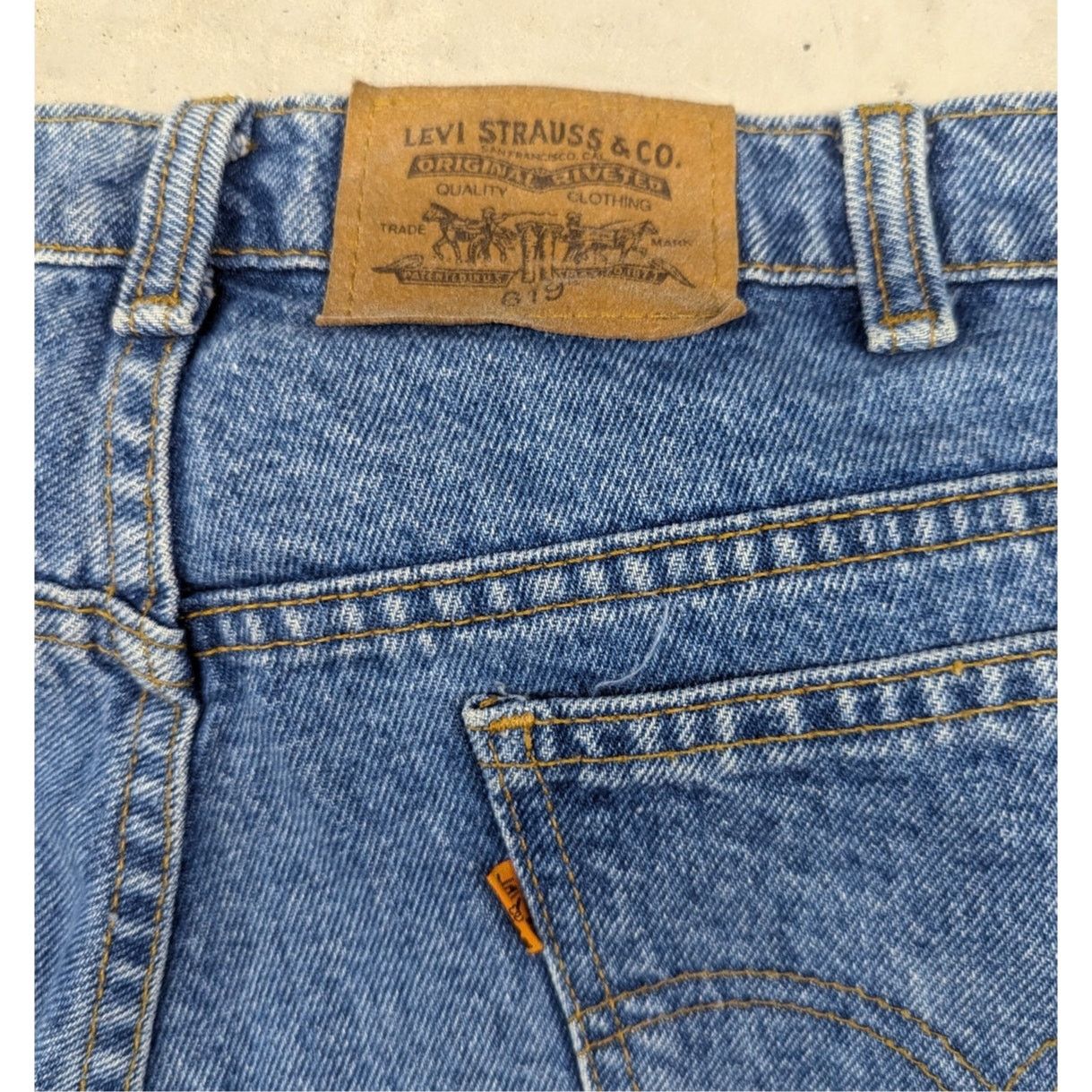 Levi's × Levi's Vintage Clothing × Vintage Vintage Levis 619 Made in Canada Orange Tab Blue Jeans Size US 36 / EU 52 - 3 Thumbnail