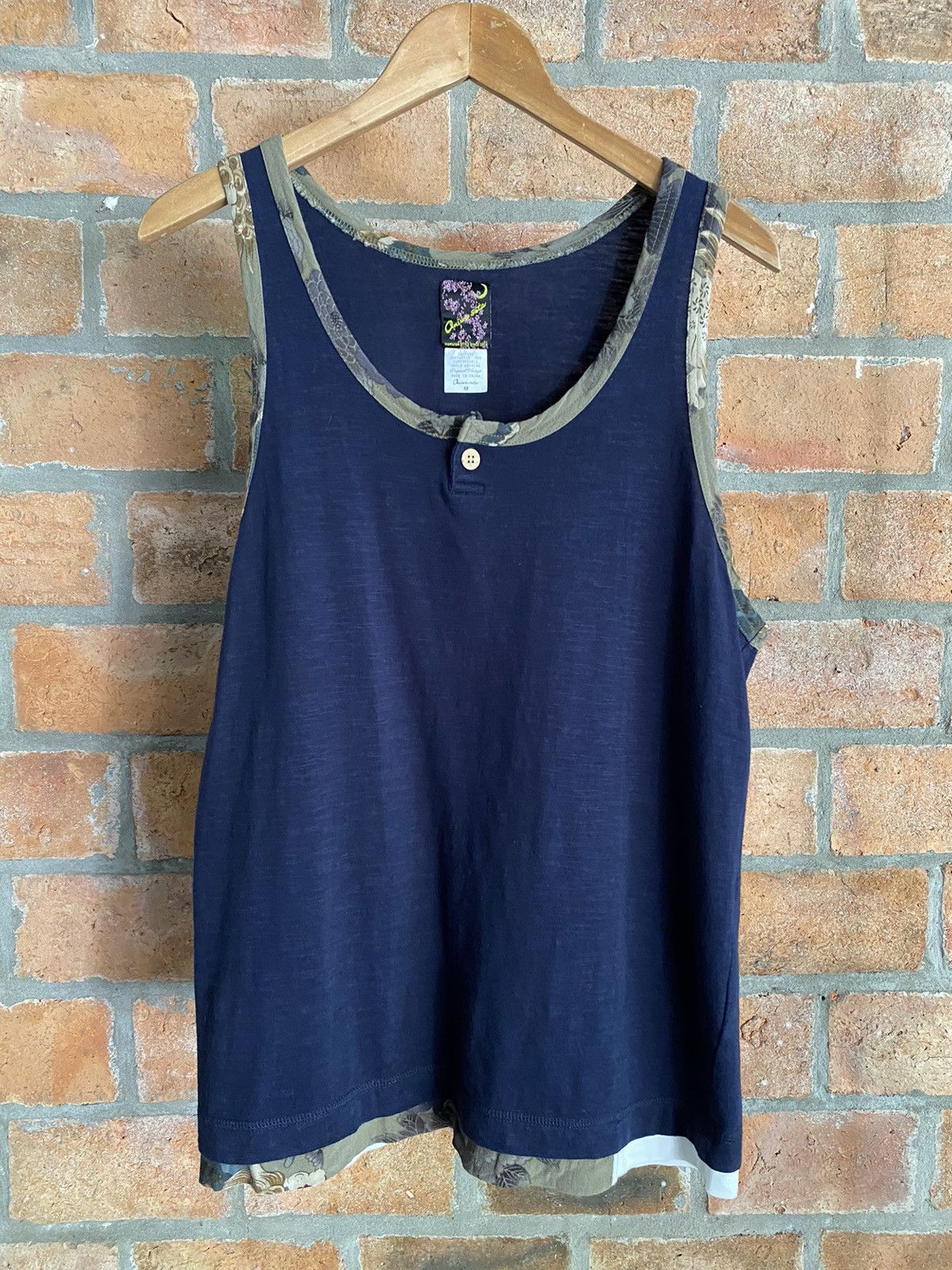 Japanese Brand Oniwa Soto Dark Blue Sleeveless Top Size US M / EU 48-50 / 2 - 6 Thumbnail