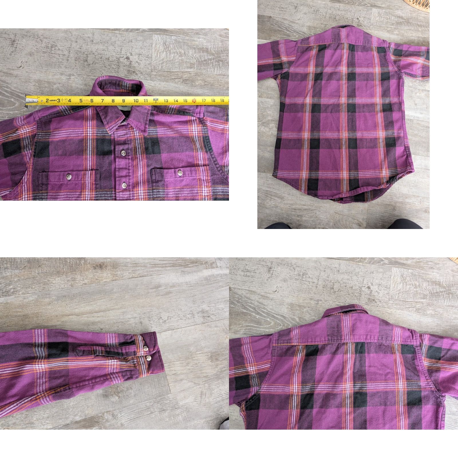 Vintage VINTAGE St John's Bay Plaid Flannel Shirt Mens M Tall Heavyweight Purple Shirt Size US M / EU 48-50 / 2 - 9 Thumbnail