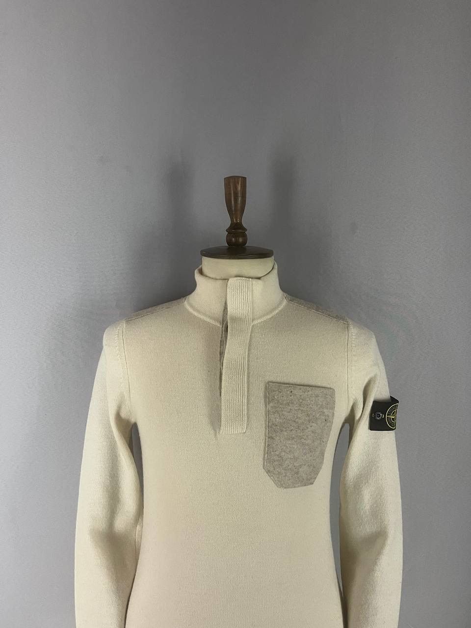 Stone Island Stone Island Milk Sweater Size US S / EU 44-46 / 1 - 2 Thumbnail