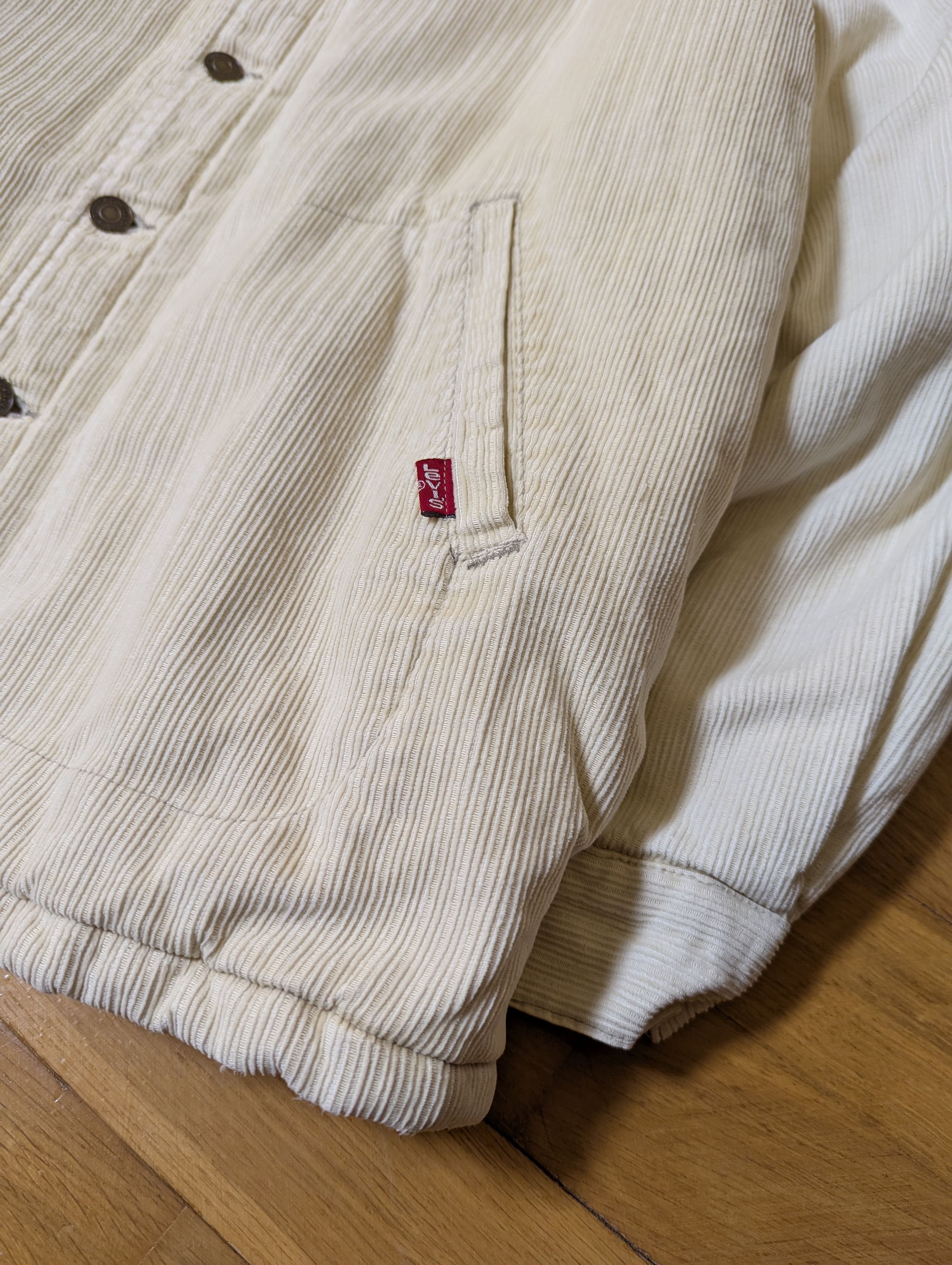 Levi's × Levi's Vintage Clothing × Vintage 1990's Levi's Biege Velvet Courduroy Jacket Size L Size US L / EU 52-54 / 3 - 8 Thumbnail