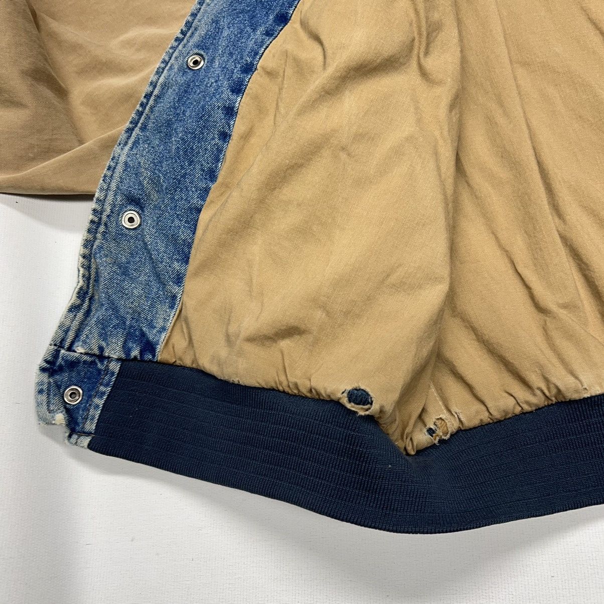 Dunbrooke × Vintage VTG Dunbrooke Denim Jacket Jersey State Police Jean Varsity Size US XXL / EU 58 / 5 - 16 Thumbnail