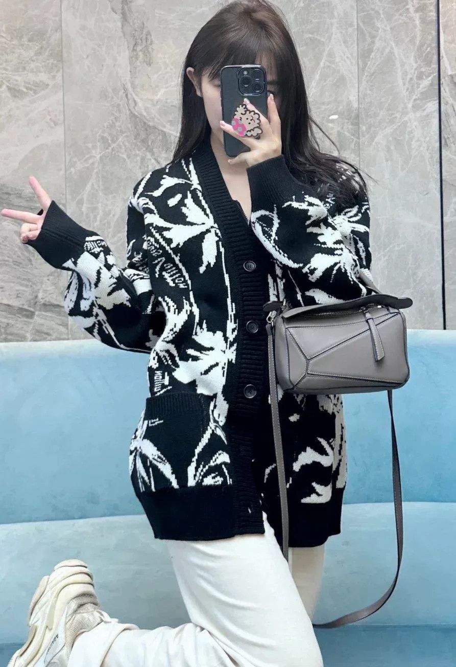 Louis Vuitton LV Wool Coat with Leaf Branch Pattern Size US L / EU 52-54 / 3 - 1 Thumbnail