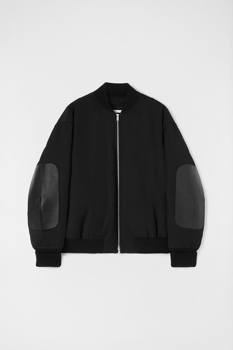 Jil Sander o1mt1gz0625 Bomber Jacket in Black Size US M / EU 48-50 / 2 - 1 Thumbnail