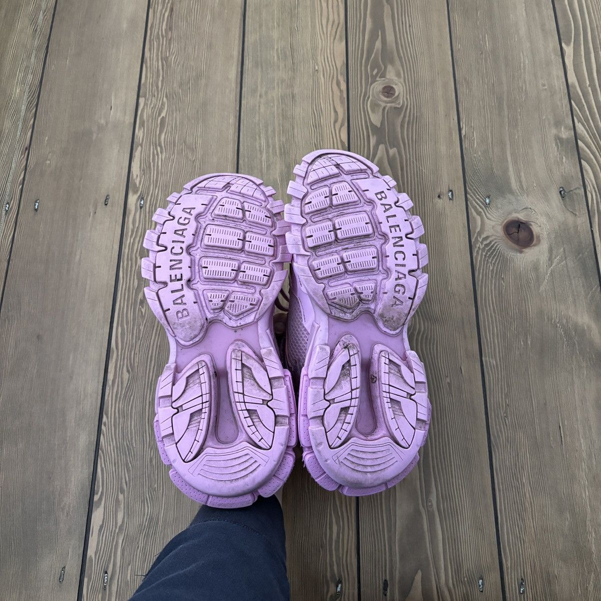 Balenciaga Balenciag Track 3 Distressed Trainers Platform Shoes Size US 8.5 / IT 38.5 - 8 Thumbnail