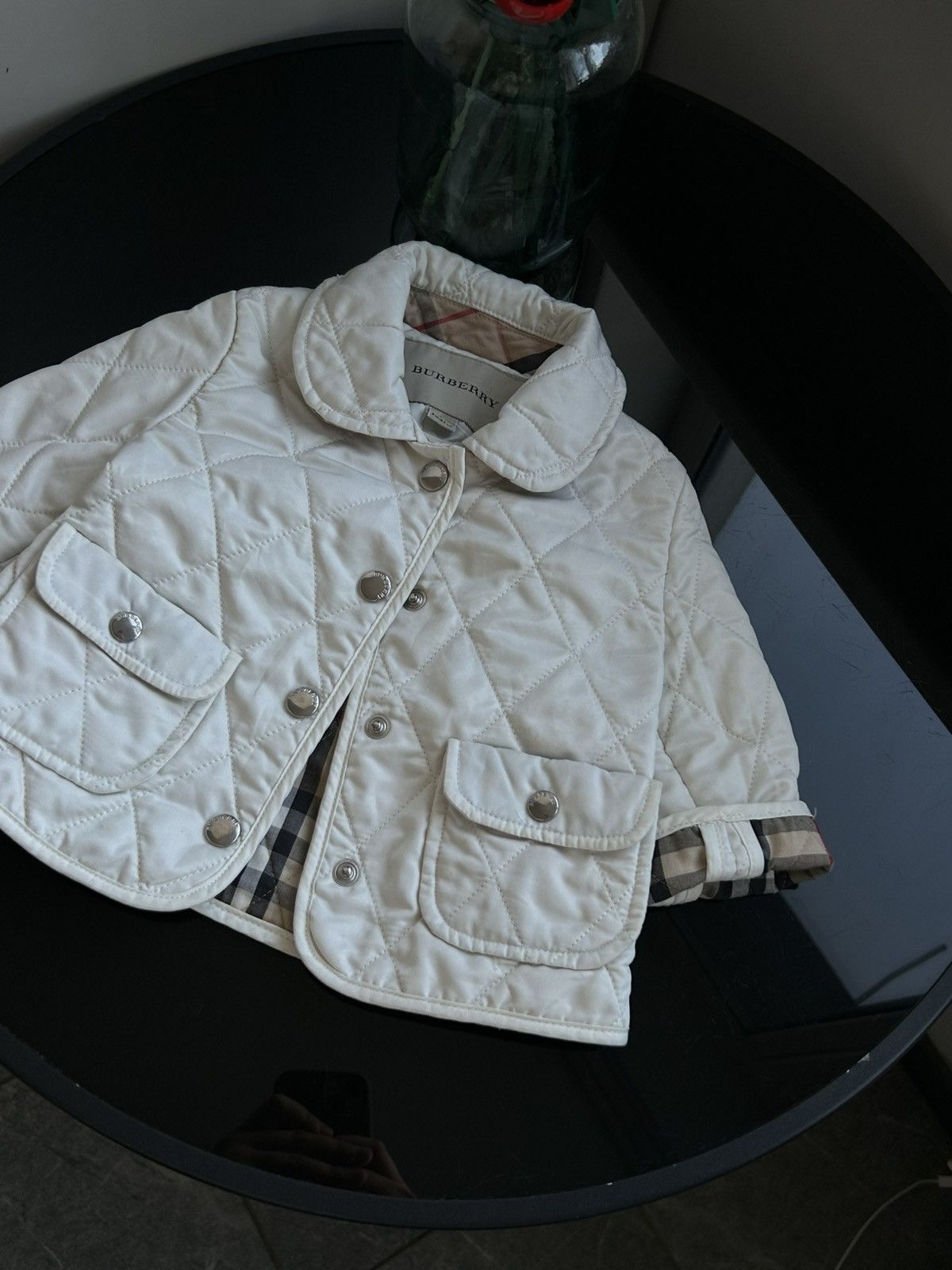 Burberry Vintage jacket quilted burberry brit gray kids Size XXS / US 00 / IT 34 - 6 Thumbnail