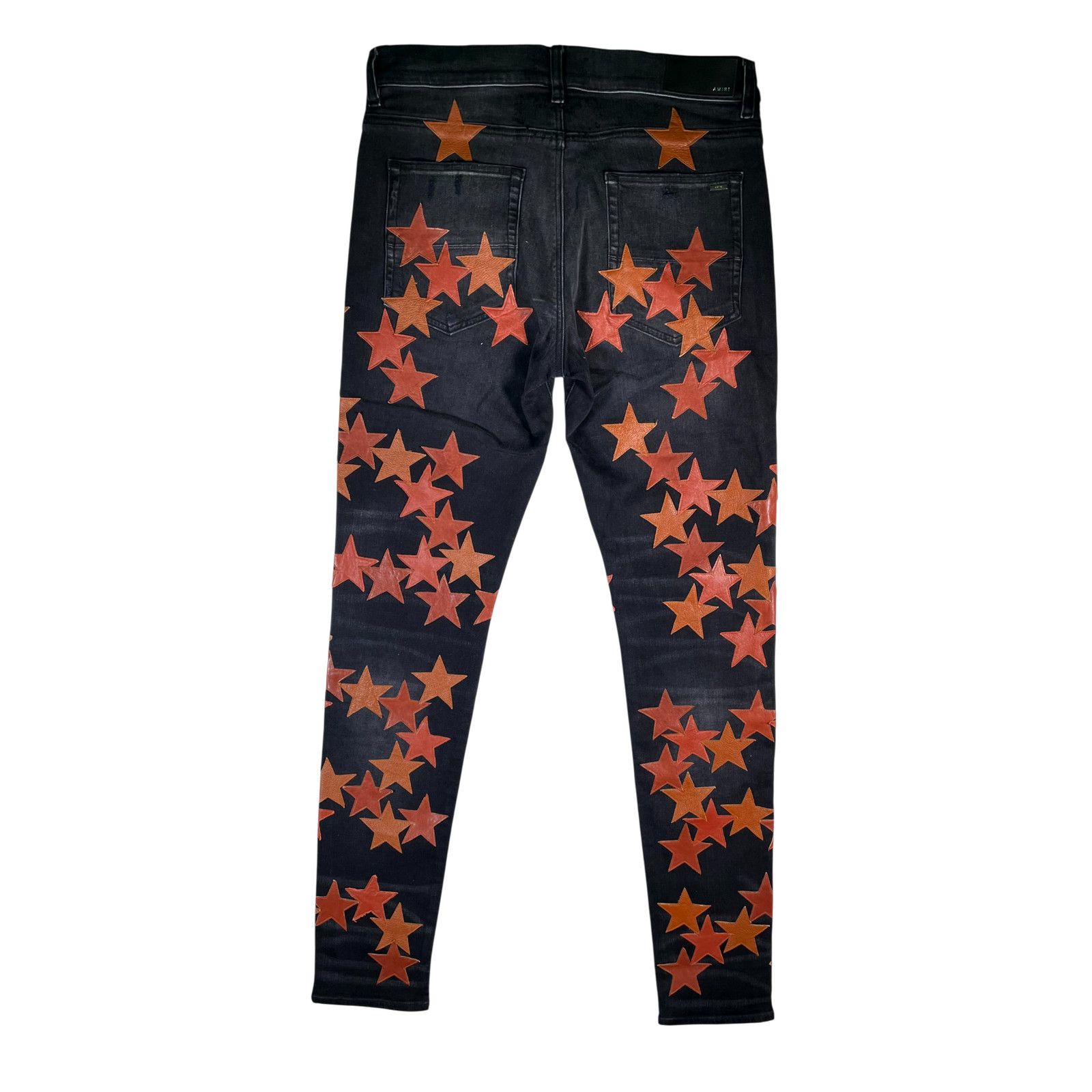 Amiri Amiri Chemist Rust Black & Orange Jeans Size US 34 / EU 50 - 2 Thumbnail