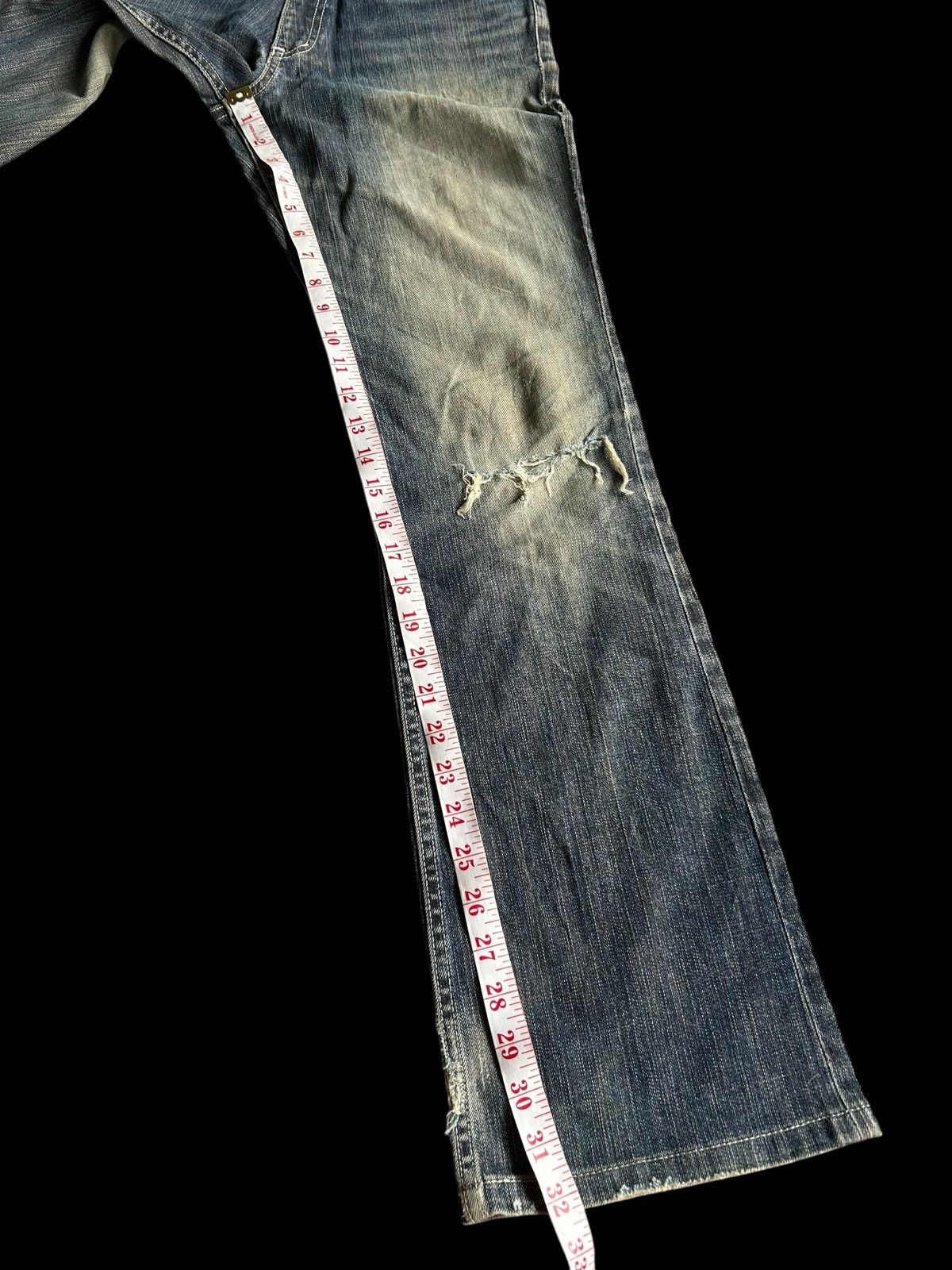 If Six Was Nine × Japanese Brand × Le Grande Bleu (L.G.B.) 🔥FLARE🔥 RUSTY MADE IN JAPAN Distressed Denim Size US 29 - 17 Thumbnail