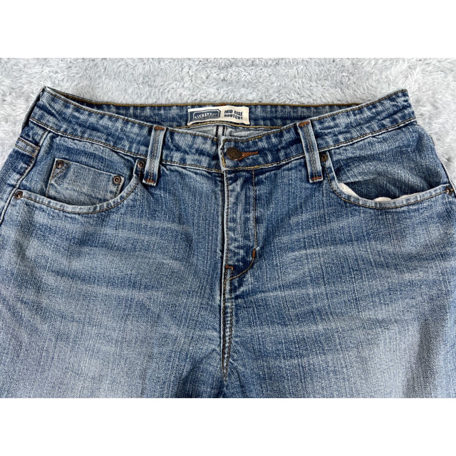 Levi's Levi's Women's Bootcut Jeans 10 Blue Denim Mid Rise Stretch Cotton Blend Inseam 29" Size 32" / US 10 / IT 46 - 4 Thumbnail