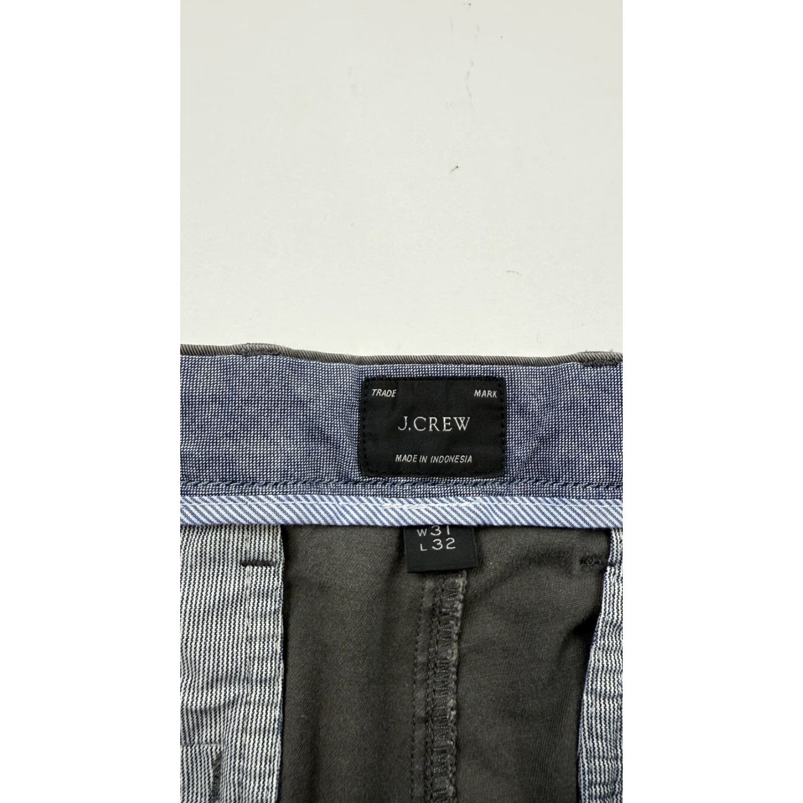 J.Crew J.CREW Pants Mens 31x32 Gray 484 Slim Fit Chino Stretch Casual Re-Imagined Size US 31 - 2 Thumbnail